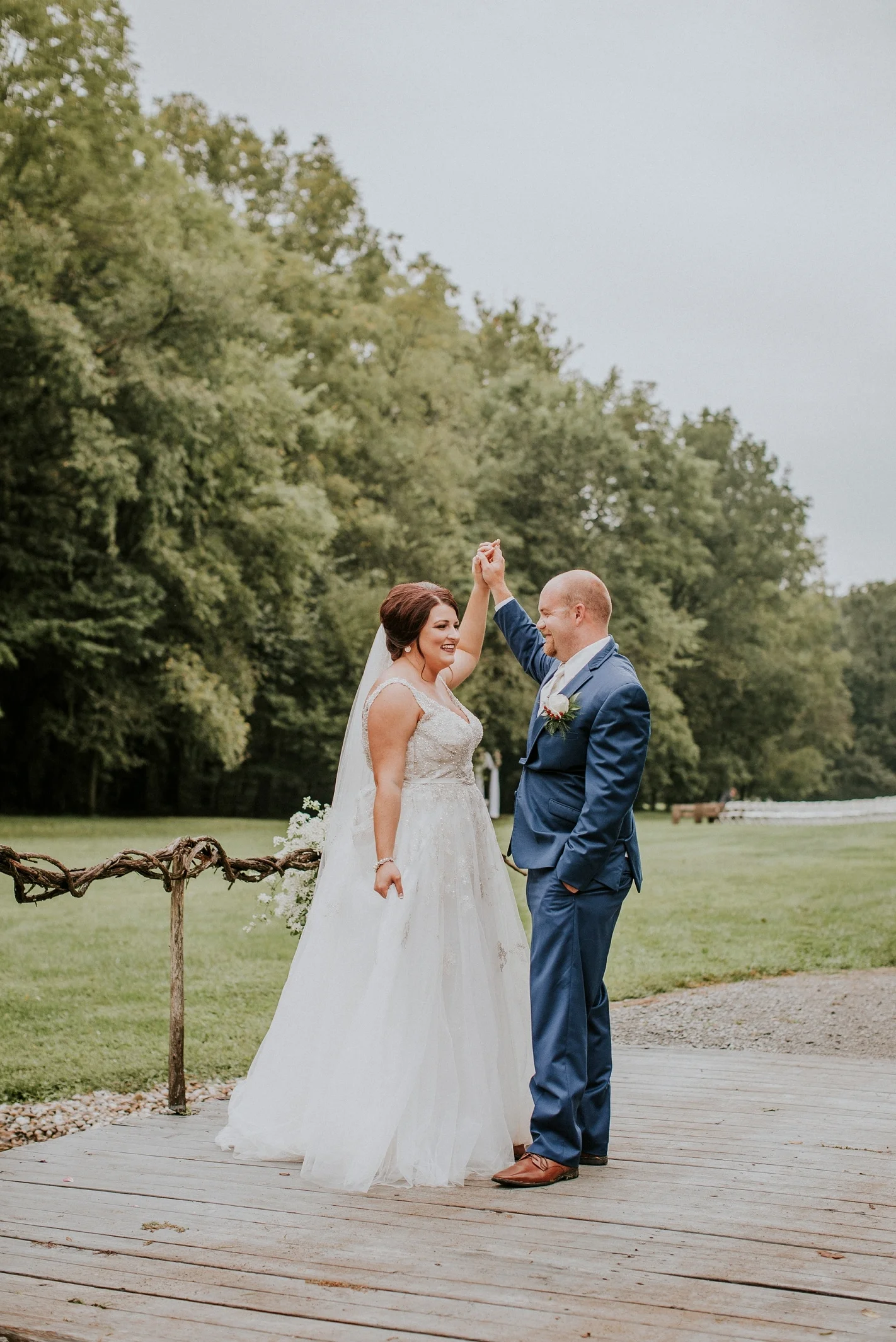 Rainy and Romantic Wedding at the Barn at Cedar Grove