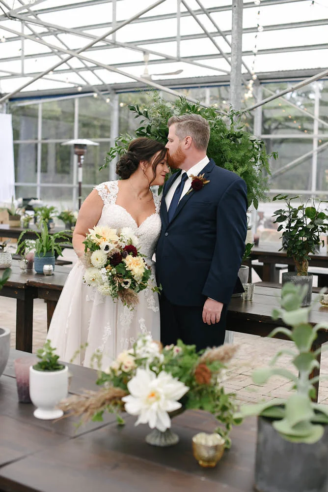 Sara + Austin's Greenhouse Wedding