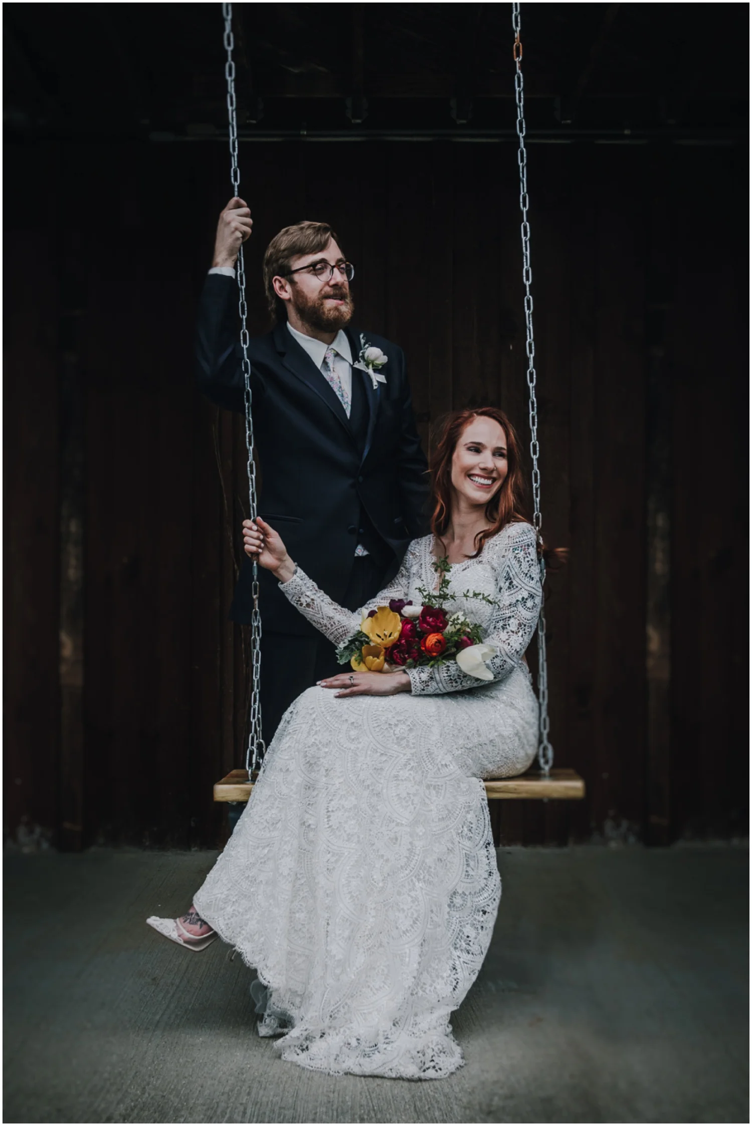                               Kaitlyn and Justin's Cliffside Gorge Wedding