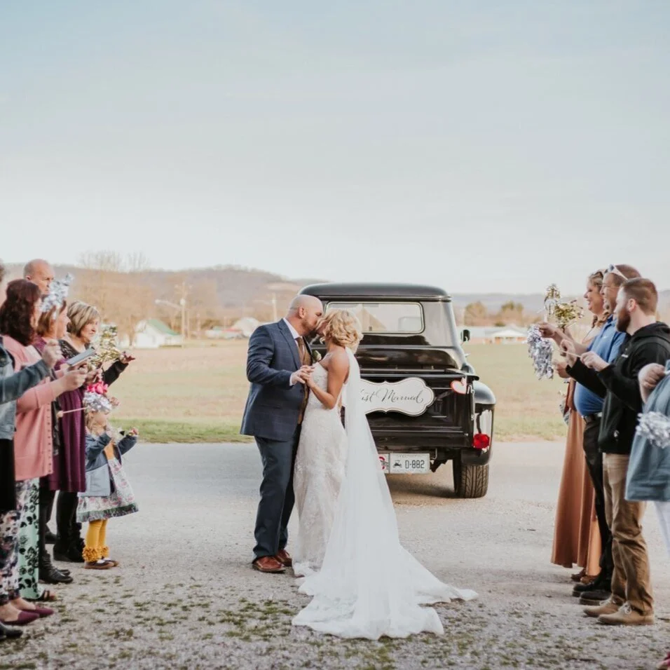                                                   Tori + Ace's Rustic Barn Wedding