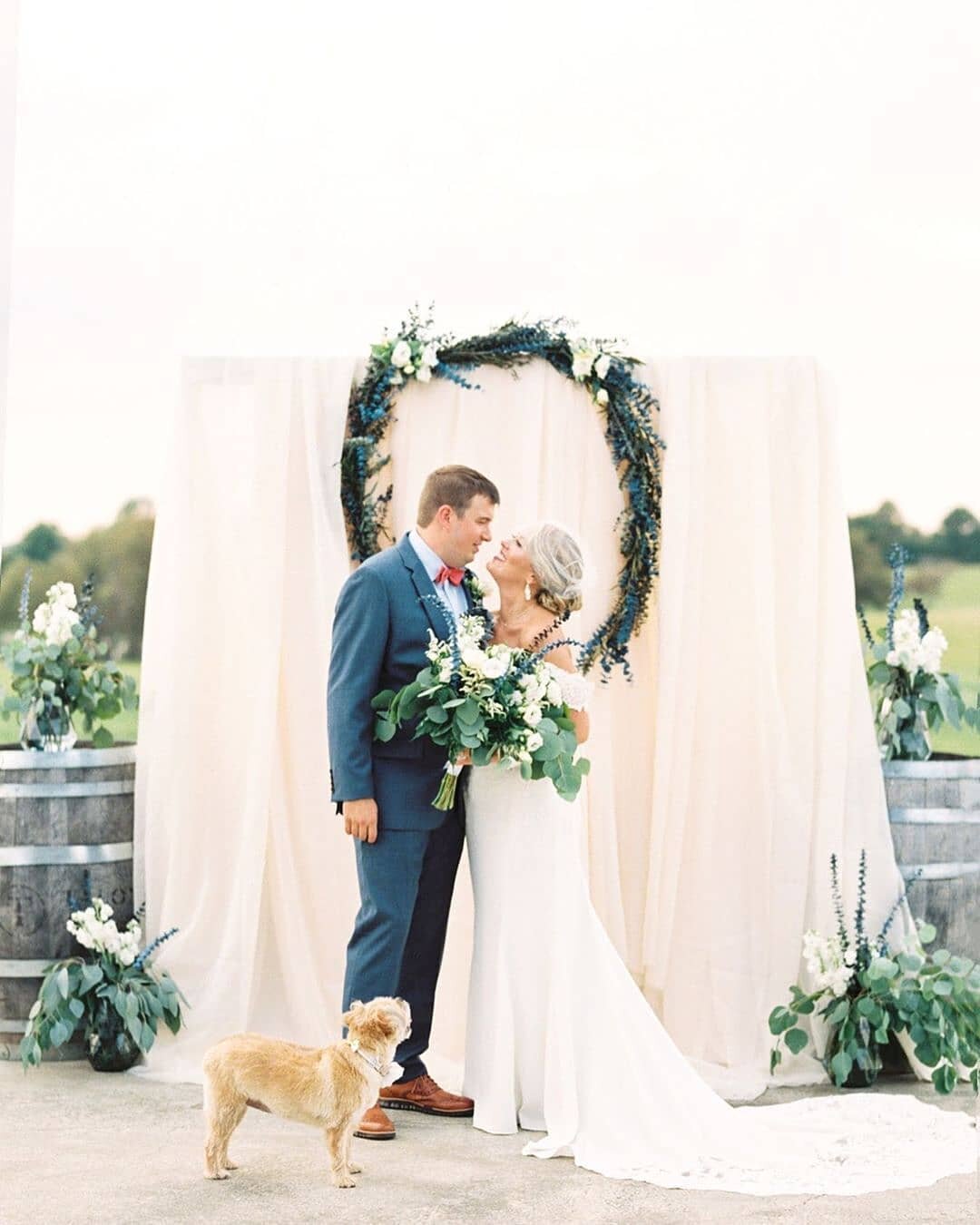 Spotted: Cute dog at a beautiful wedding. XOXO - KB (Please let us know if you read that in Gossip Girl's voice) &bull; Photography: @kellilynnphotography &bull; Venue: @talon_wine &bull; Film Lab: @photovisionprints #mykentuckybride