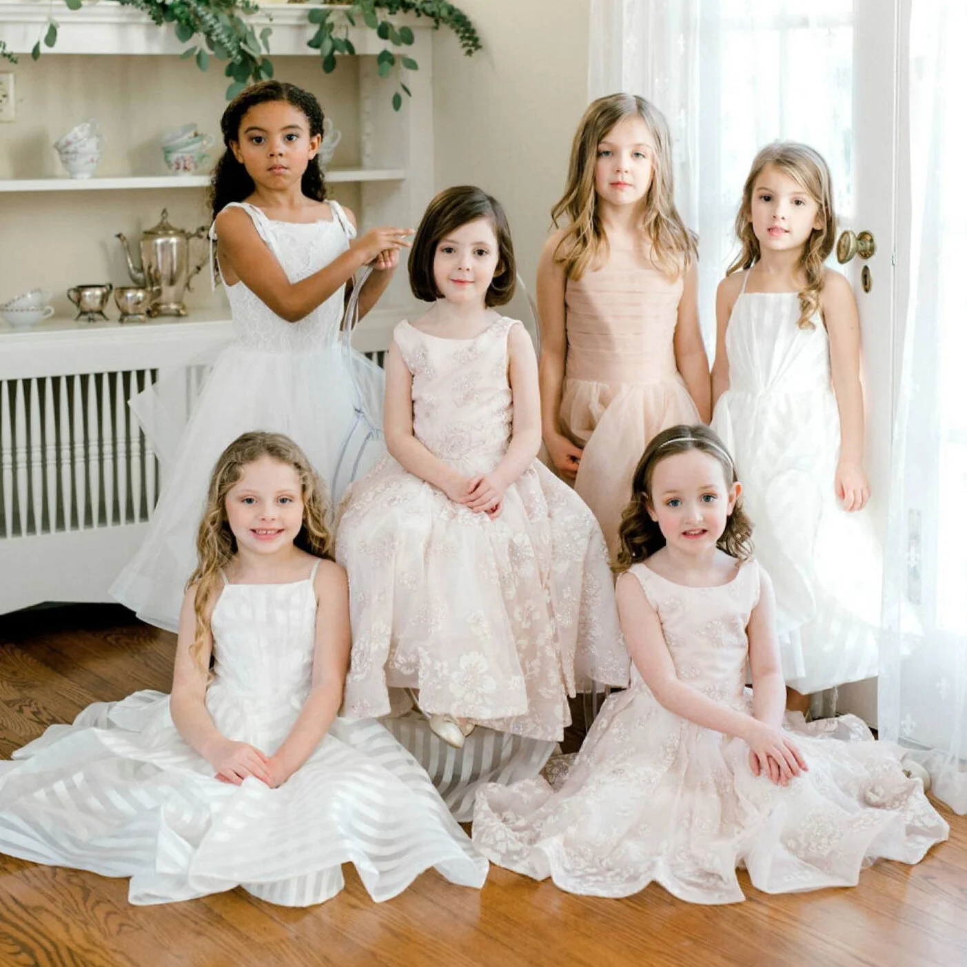                                       Flower Girl Tea Party Styled Shoot