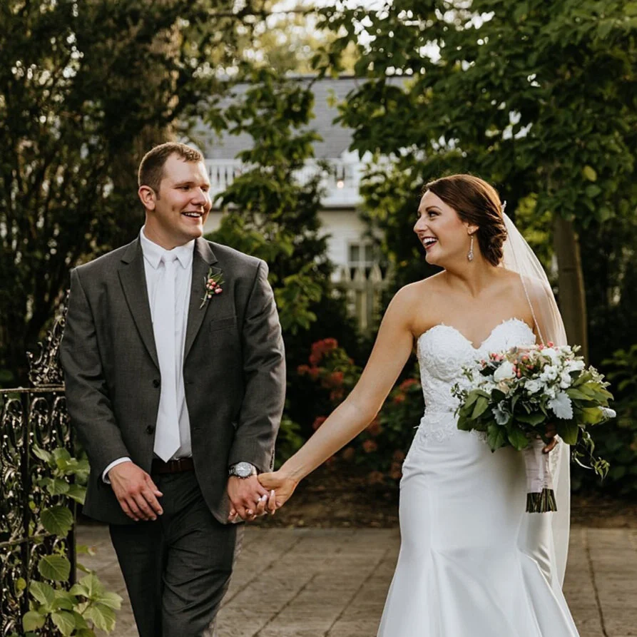                                     Abby + Ethan's Romantic Garden Wedding