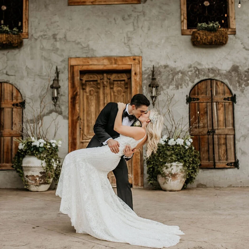                              Christina + Austin's Romantic Fairytale Wedding