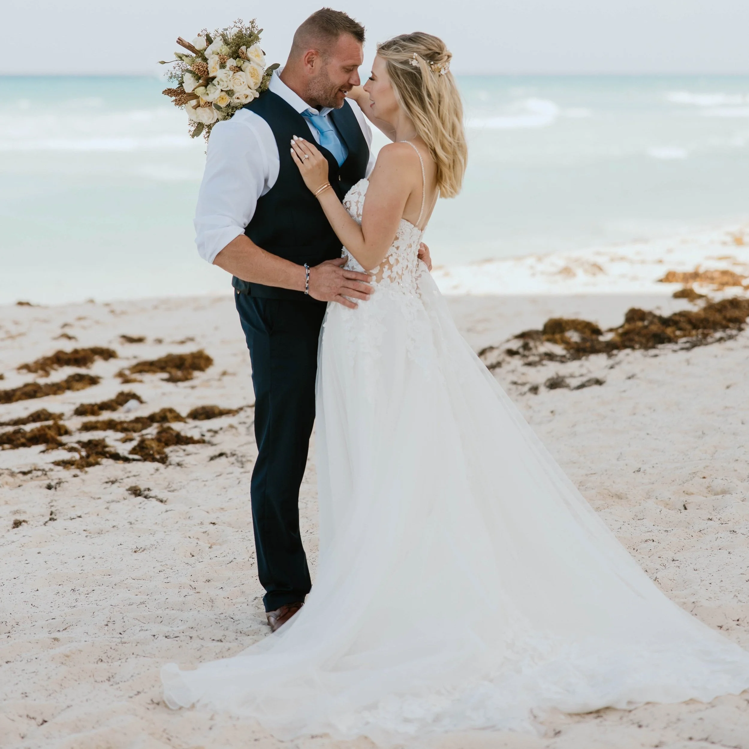                                                      Sarah + Russ's Cancun Wedding!