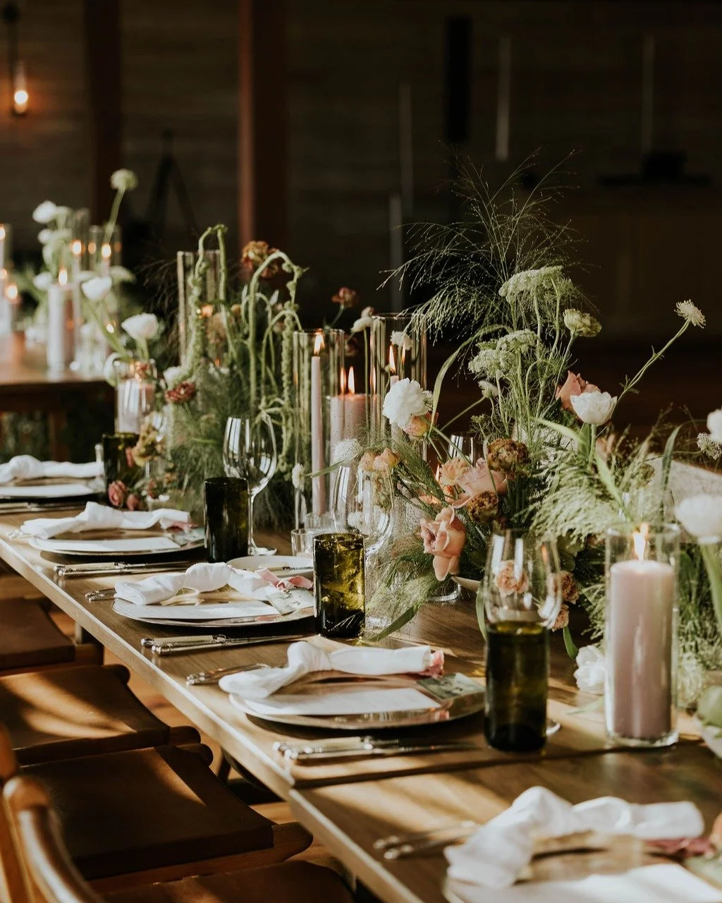 Genevieve and Logan married at Ashbourne Farms. She designed the day-of signage herself, incorporating vintage horse art as a nod to the venue, and embroidered the welcome sign&mdash;&ldquo;a labor of love,&rdquo; she says, and a piece they will keep