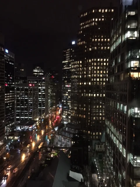 Vancouver just before daybreak. Brought to you by anxiety.