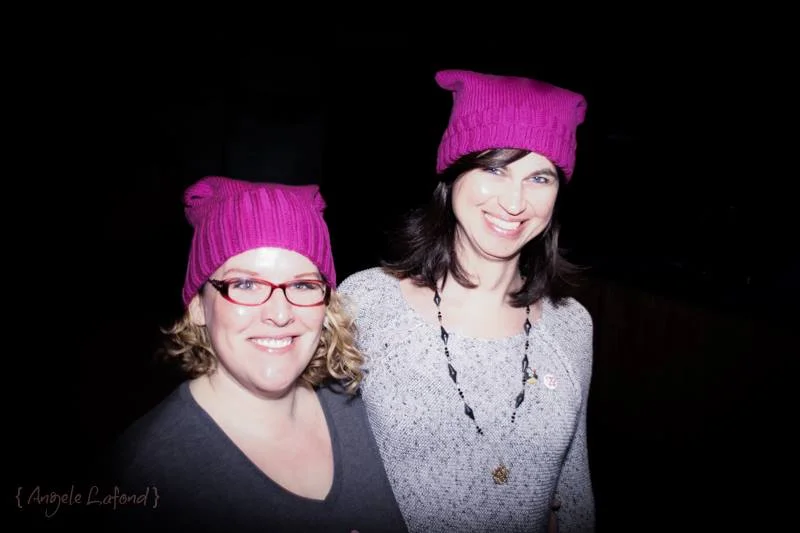 Me and Zoe at the Ottawa Women's March, 2017. (Photo credit: Angele Lafond)