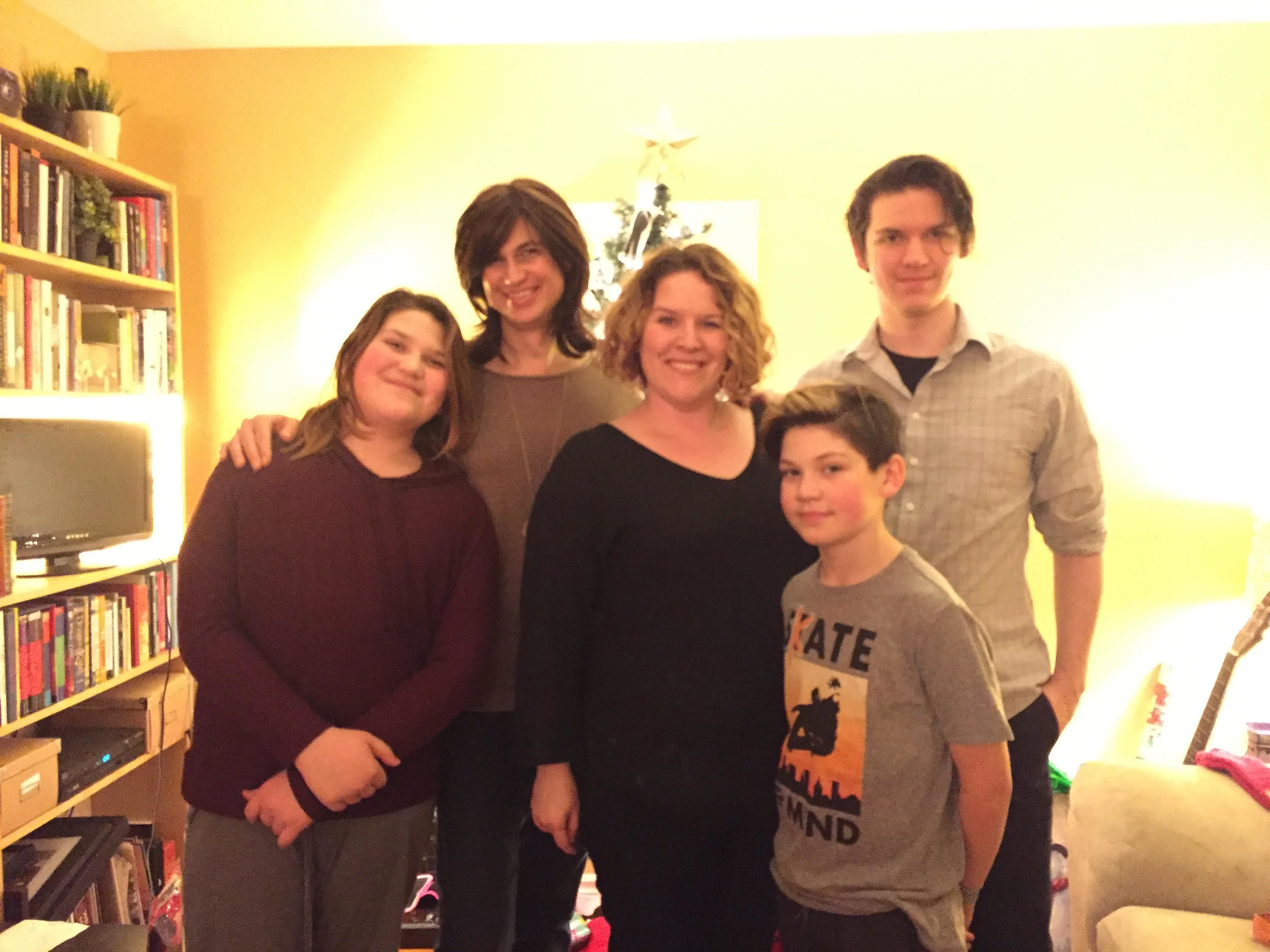 The fam celebrating a very gay Christmas