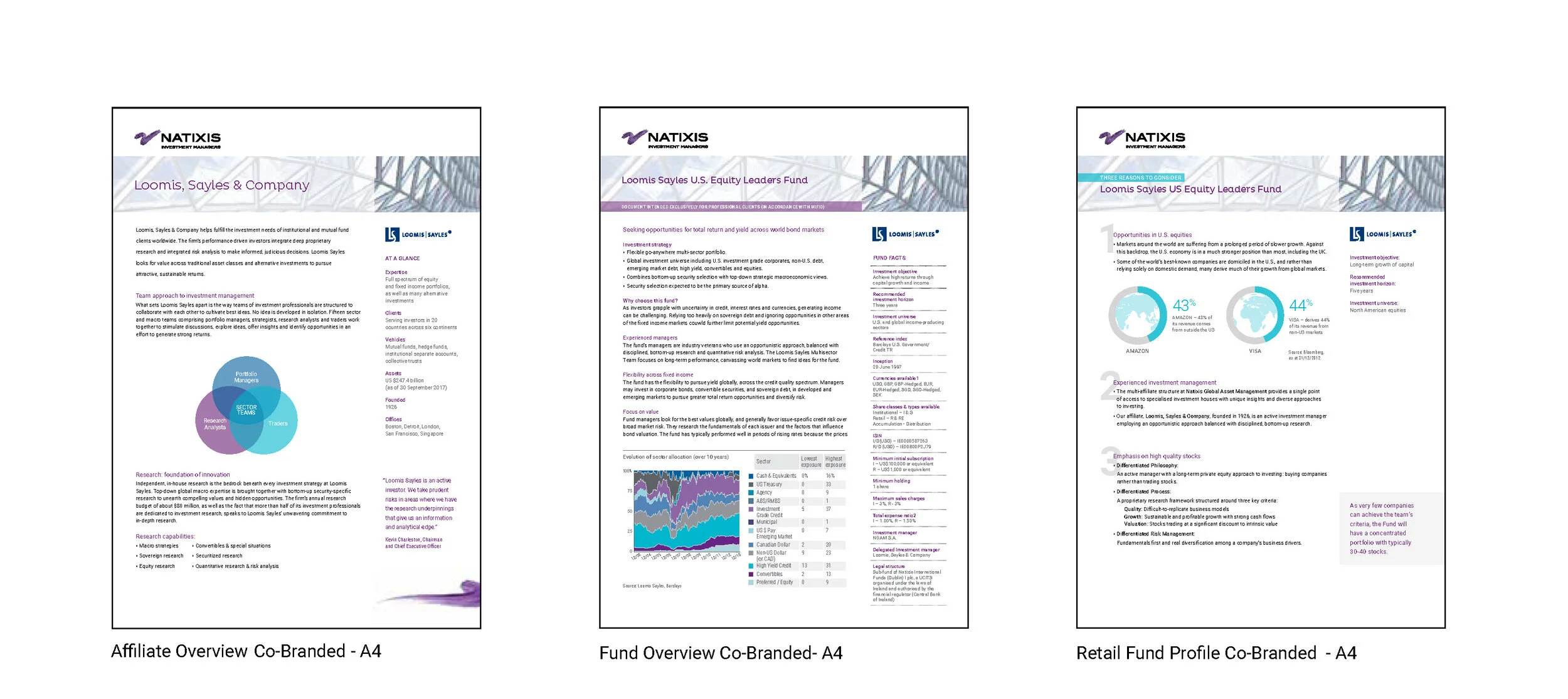  Sub-tier includes: corporate overview, fund overview and fund profile templates. 