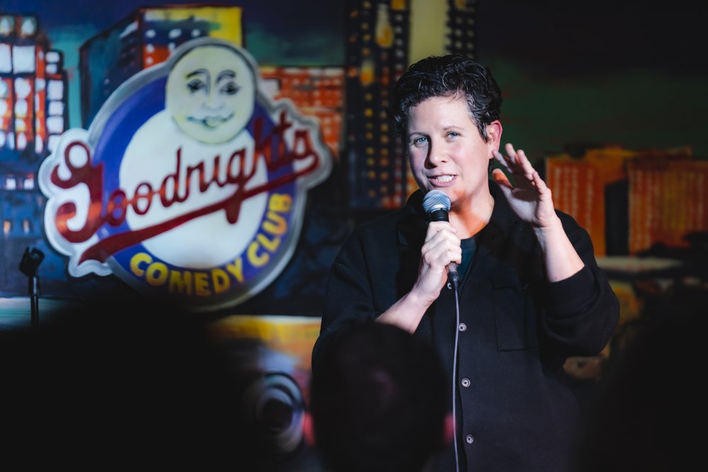 Liz Glazer Helen Wildy Goodnights Comedy Club.JPG