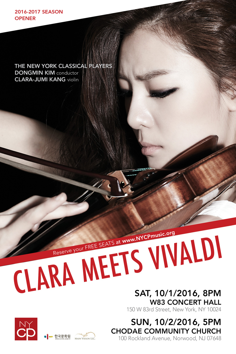 Tickets: Free Admission CLARA-JUMI KANG, violin