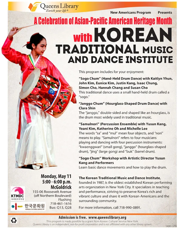 Asian-Pacific American Heritage Month with the Korean Traditional Music and Dance Center
