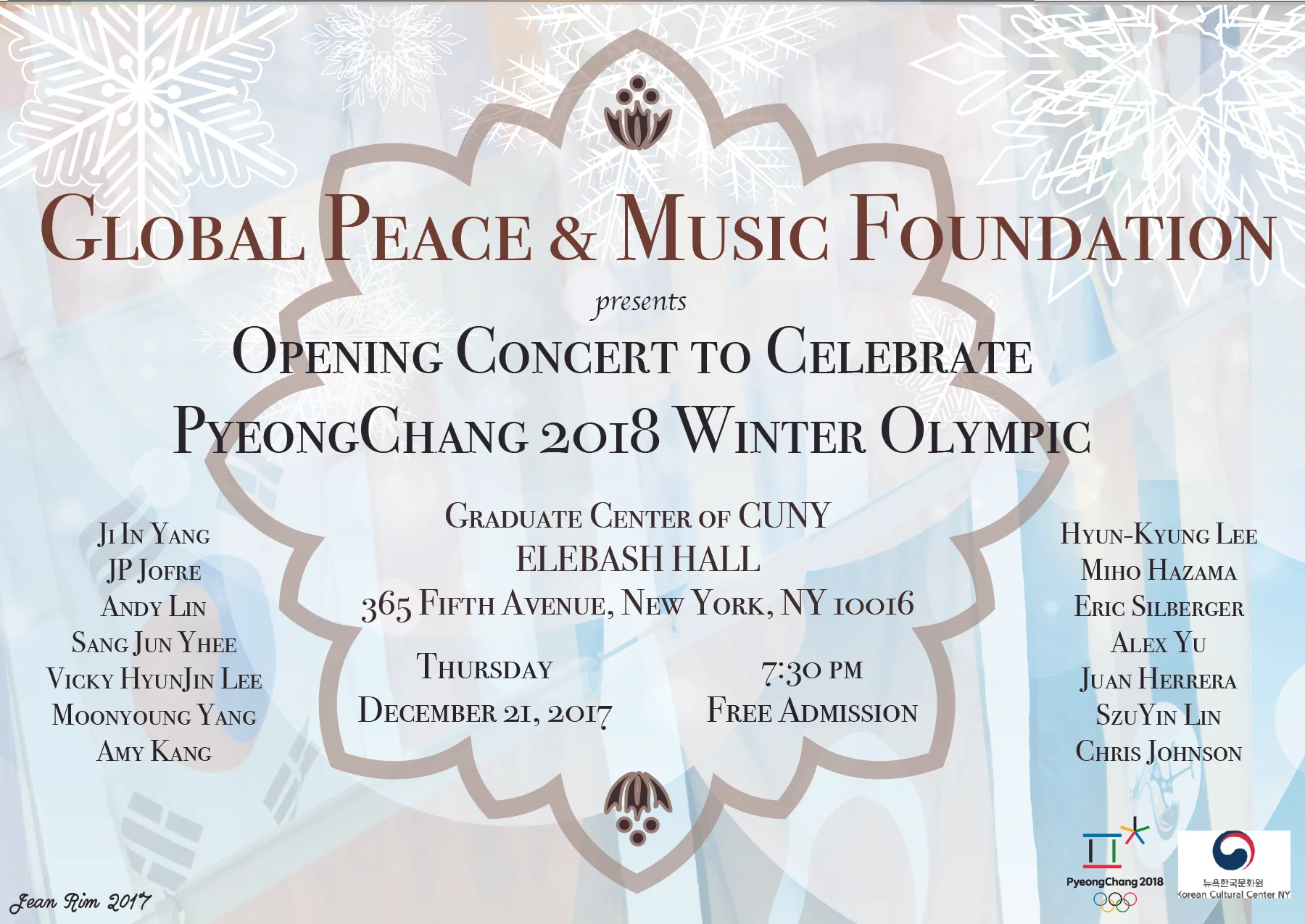 GPMF: Opening Concert to Celebrate PyeongChang 2018 Winter Olympic