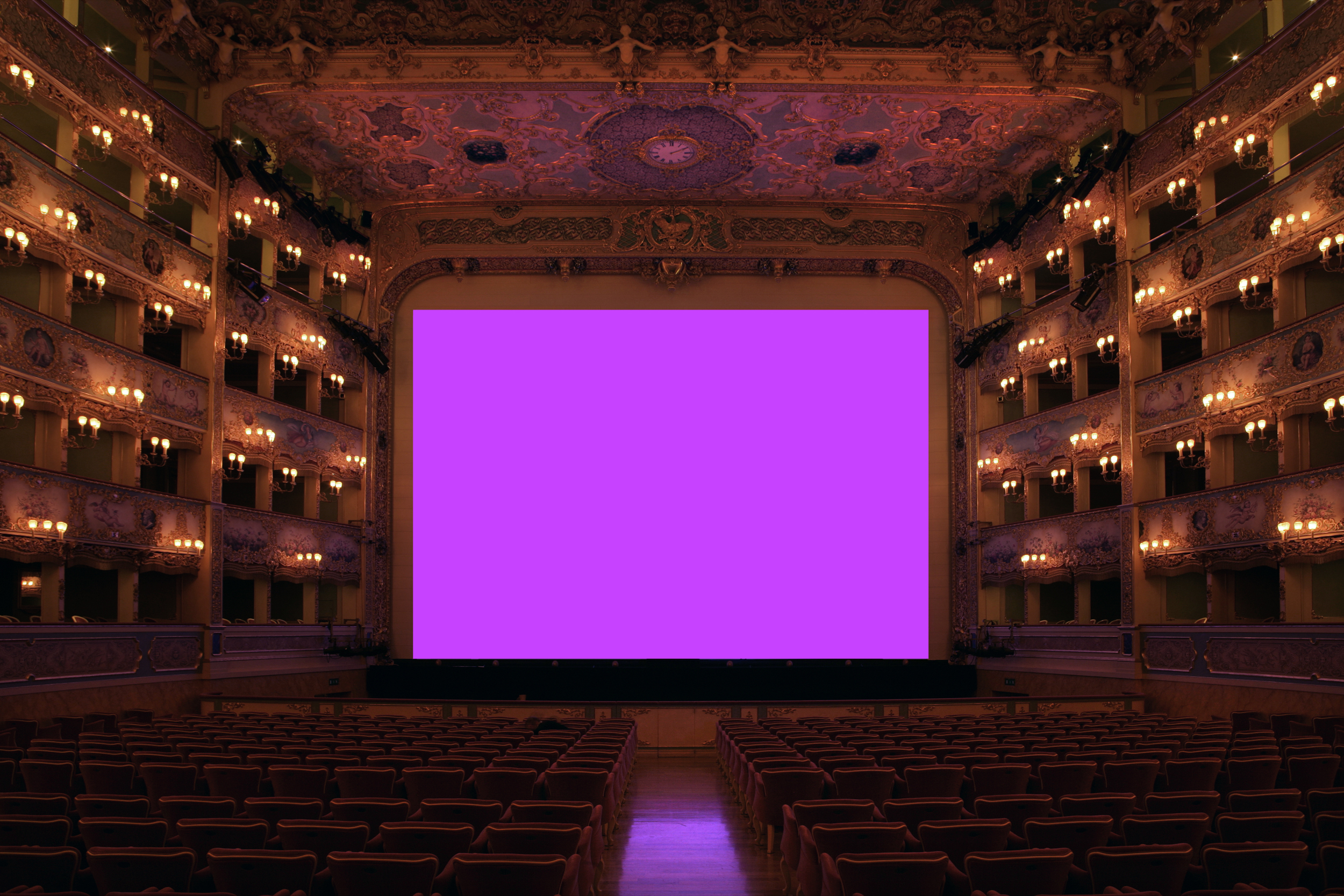 Kimsooja, To Breathe: Invisible Mirror/Invisible Needle (2005), 10:01 loop, sound from Kimsooja's The Weaving Factory (2004) voice performance, 9:52 loop. Installation view at Teatro La Fenice, Venice, 2005. Photo by Luca Campigotto. Courtesy of The Bevilacqua La Masa Foundation and Kimsooja Studio