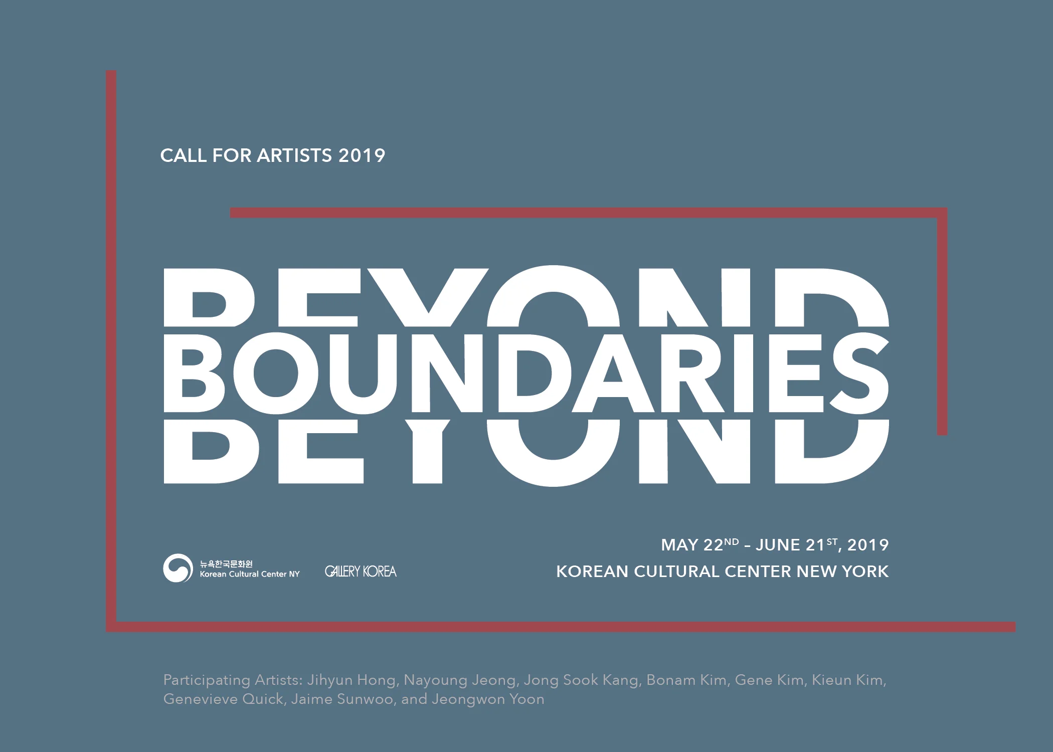 Call for Artists 2019 - Beyond Boundaries