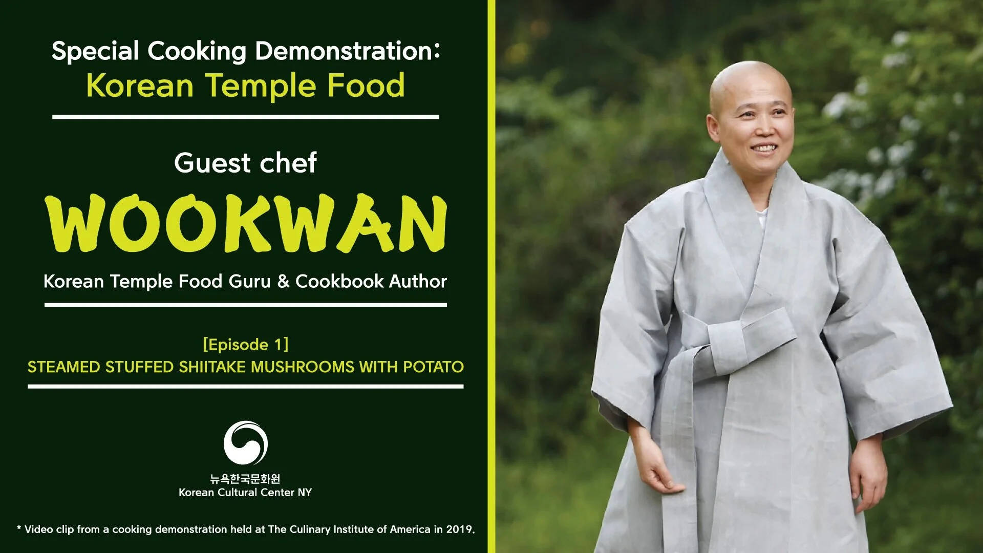 Special Cooking Demonstration: Korean Temple Food (1)