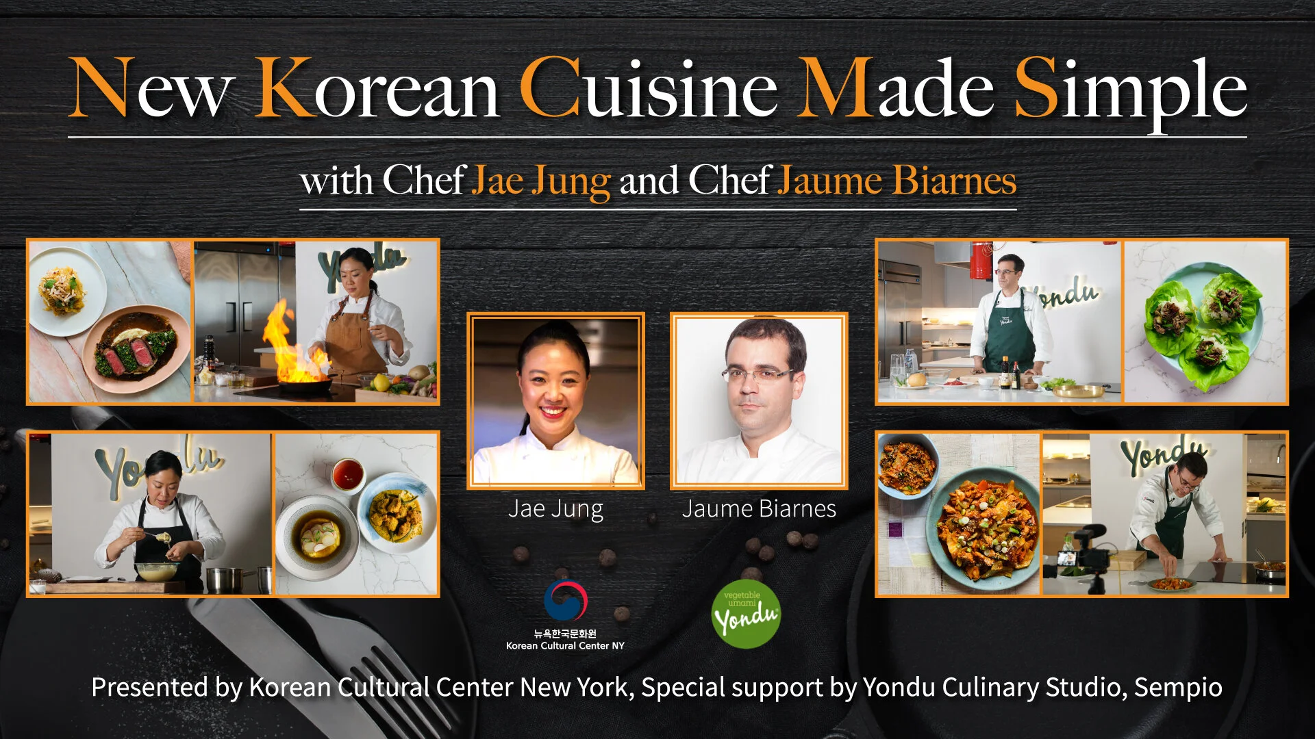 New Korean Cuisine Made Simple with Chef Jae Jung and Chef Jaume Biarnes Part 1