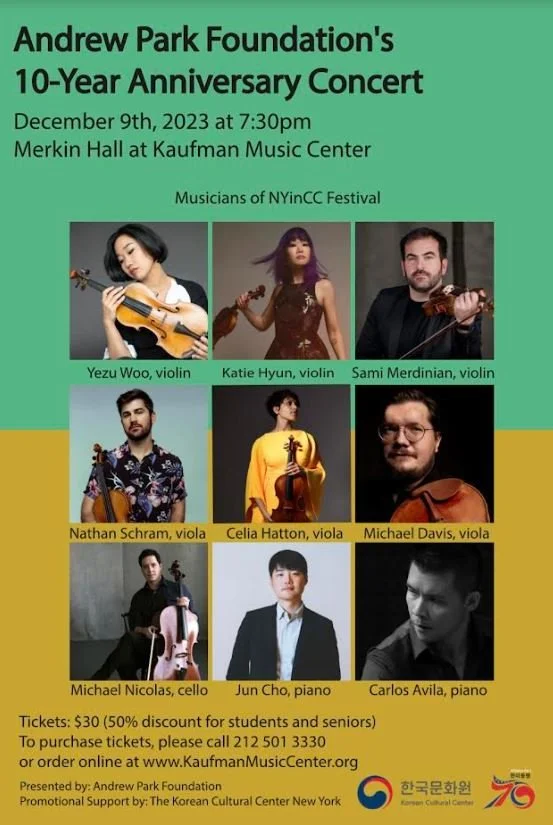 Andrew Park Foundation’s 10-Year Anniversary Concert