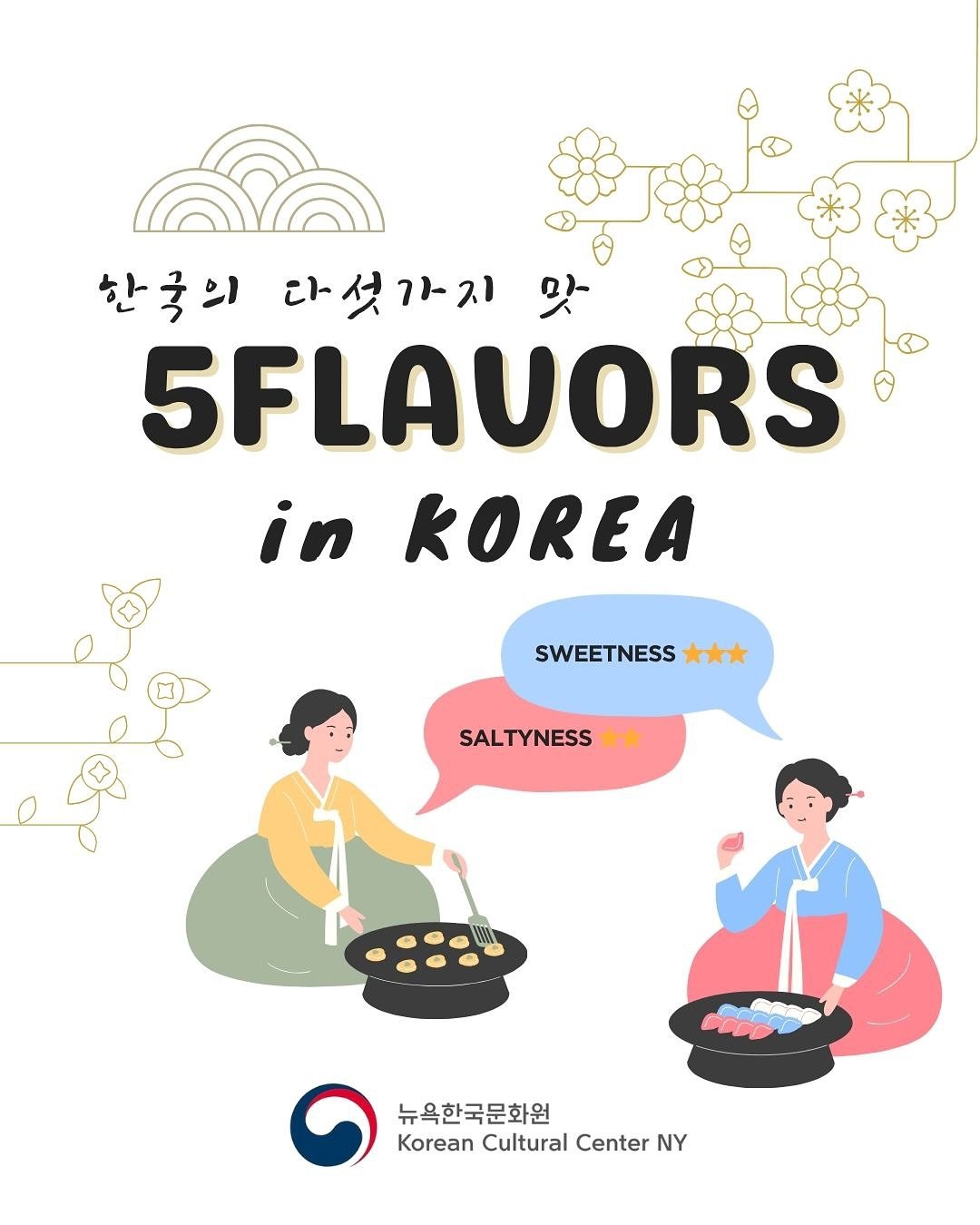 TA-DA!!! Five bold flavors, one unforgettable journey✨
The more you taste, the more you want😋
How would you capture that in Korean❔
🍚🍜🥙🥗🫔🥘🌮🍣🍤🍔🍟🥞🥓

한입이면 반할 맛, 한식의 클래스✨
먹으면 먹을수록 생각나는 그 맛😋
함께 한국어로 표현해 보아요❕

KCCNY&rsquo;s creative content 