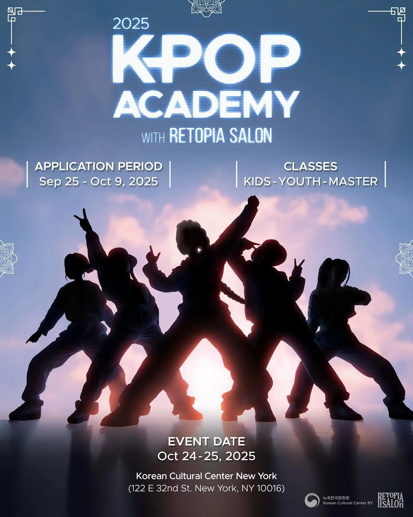 🚨 2025 K-POP ACADEMY IS HERE! 🚨

✨ This year&rsquo;s SPECIAL collaboration with RETOPIA SALON (@retopia.salon ), led by JONGIN YUN (@dancersammy ) &mdash; veteran K-pop choreographer, BTS world tour dancer, former HYBE JAPAN Performance Director &m