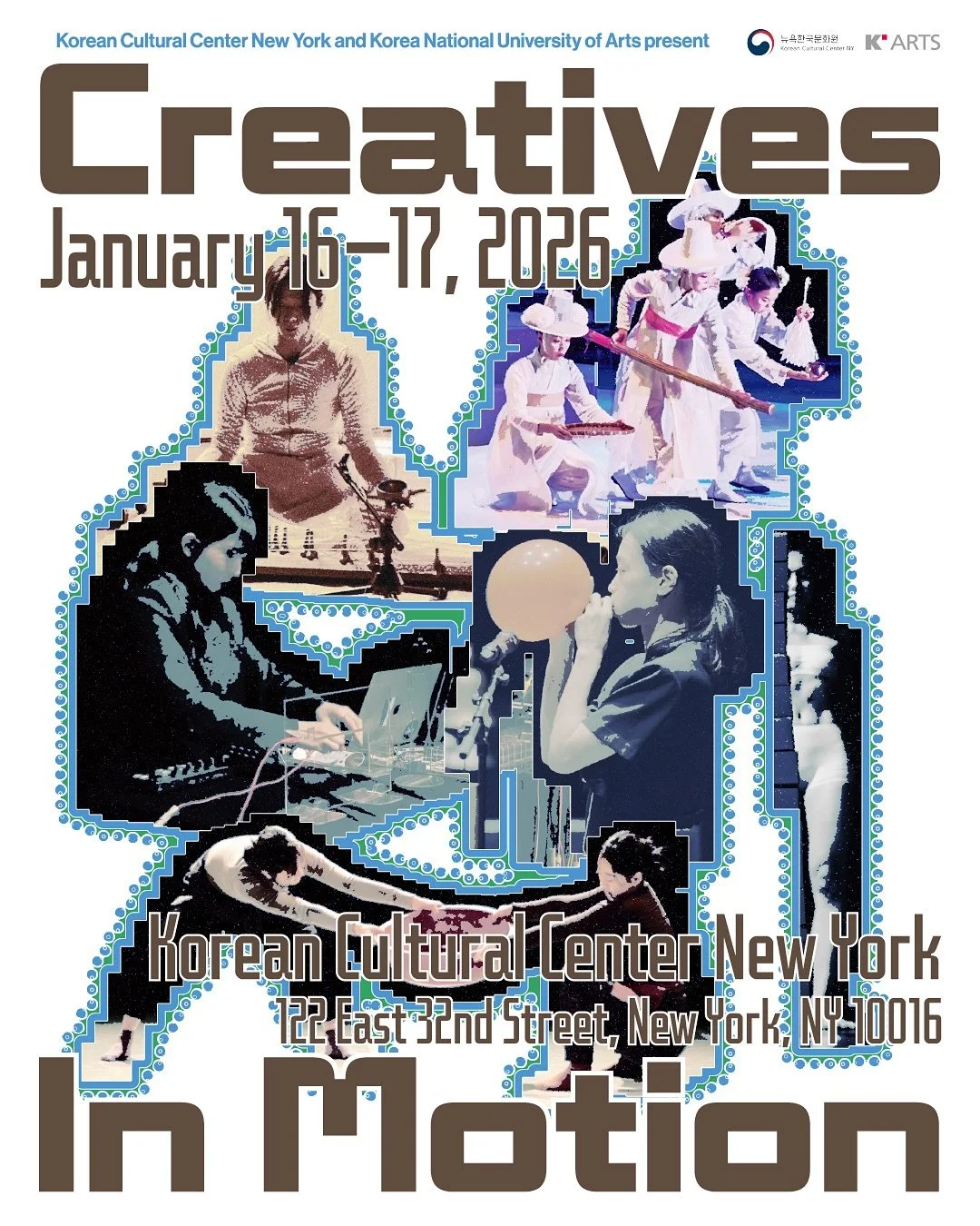 🌟 Creatives in Motion: K-Arts in New York 2026 🌟

2026 begins with Creatives in Motion &mdash; a second edition where Korea&rsquo;s brightest emerging artists take the stage in New York. Where tradition meets experimentation, movement meets sound, 