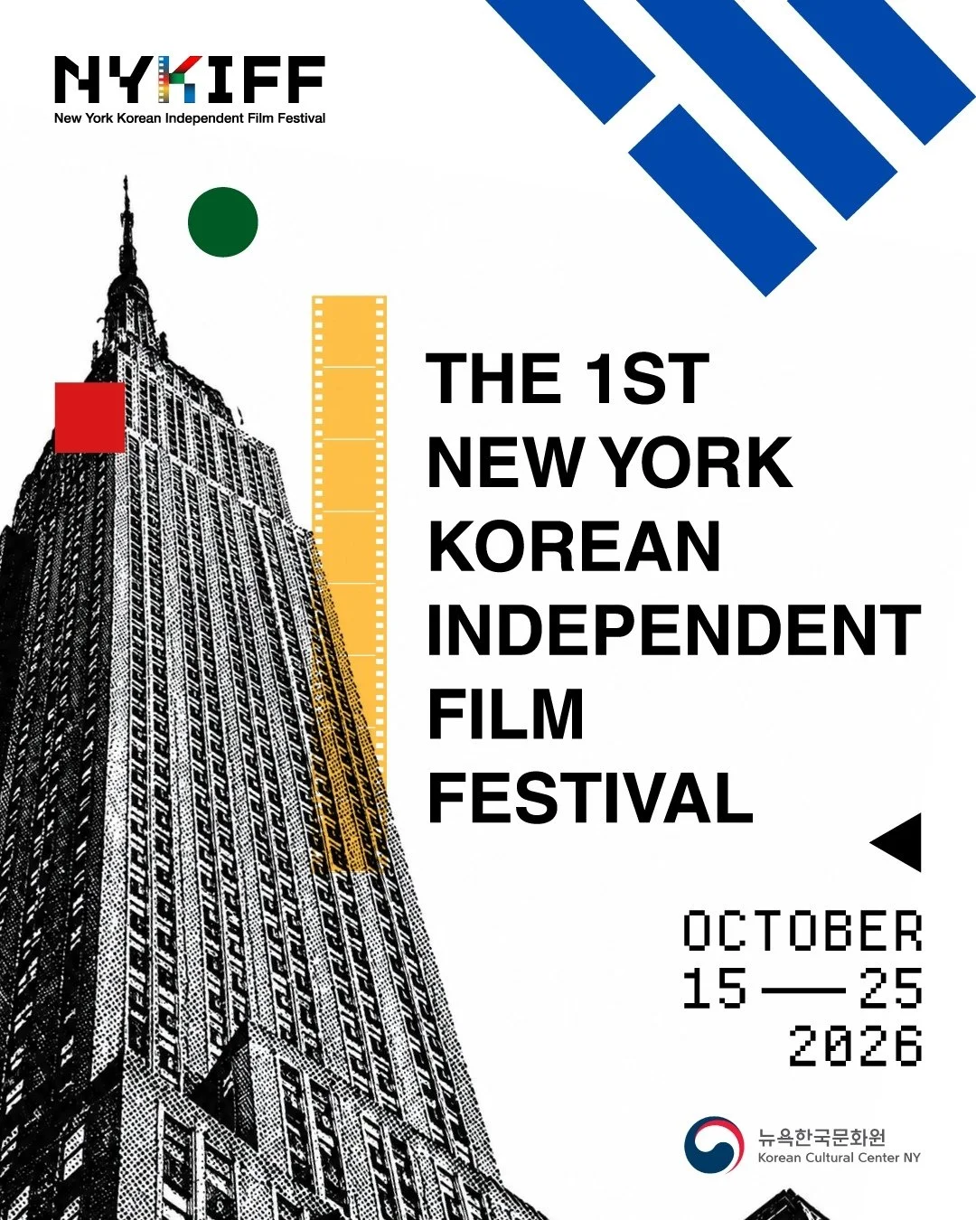 🎬 ANNOUNCING THE 1ST NEW YORK KOREAN INDEPENDENT FILM FESTIVAL (NYKIFF) 🎞️✨

Mark your calendars! This October, the Korean Cultural Center New York proudly presents the inaugural New York Korean Independent Film Festival (NYKIFF).

Dedicated to bol