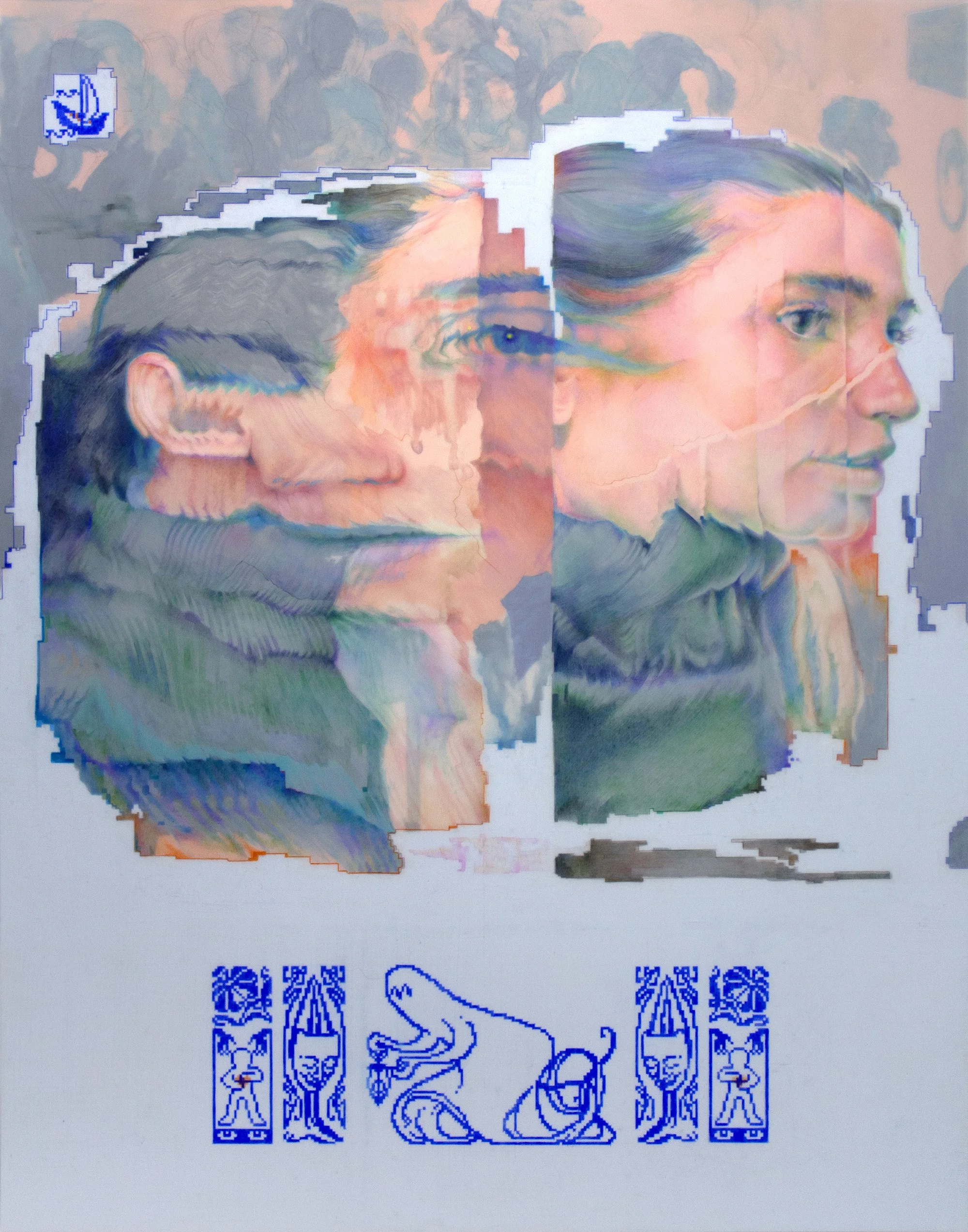  colored pencil and acrylic on dura-lar, 11”x14”, 2026  available, framed | for  Arch Enemy Arts 14 Year Anniversary  