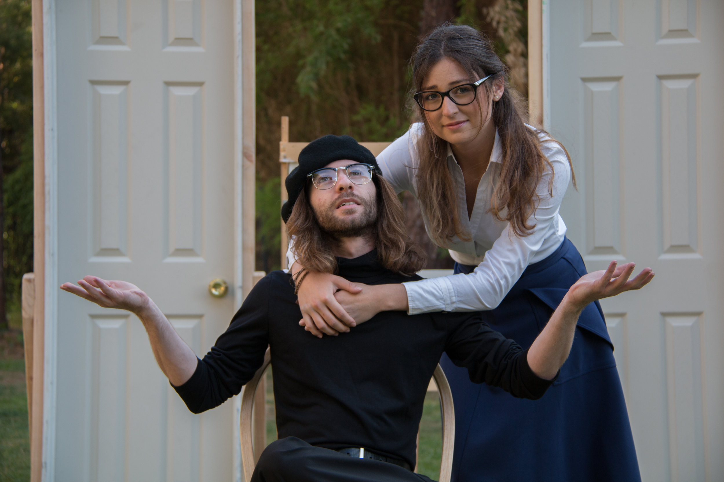 Getting ready for "Noises Off" with Kevin Dary. Photography by: Jorge Paez.