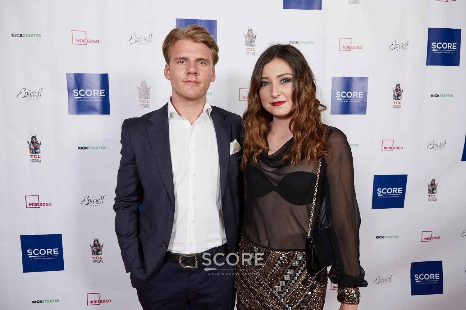 At the screening of "Score", a film music documentary, with Jonas Olsen. 