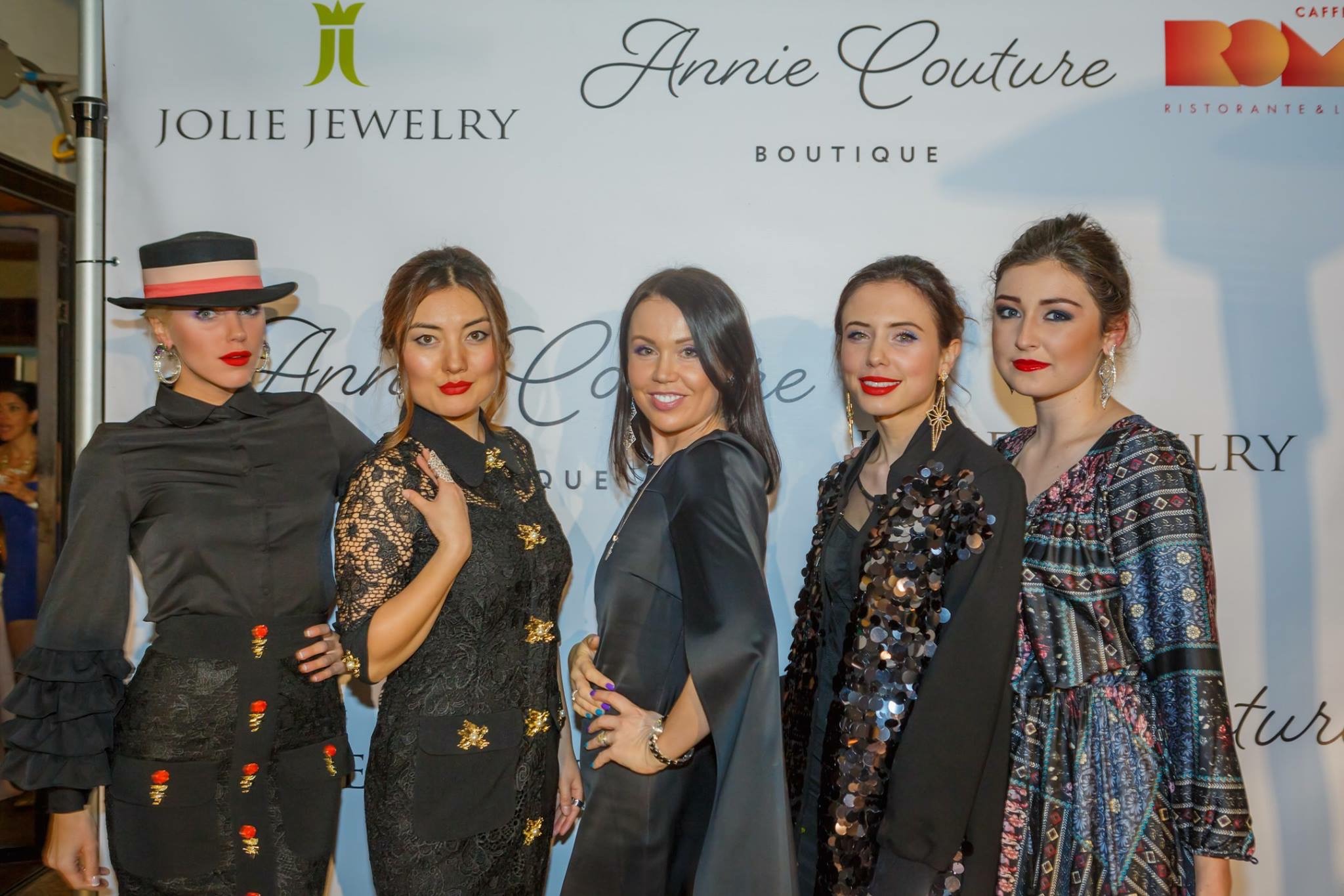 After the Fashion Show for Annie Couture and Jolie Jewelry.