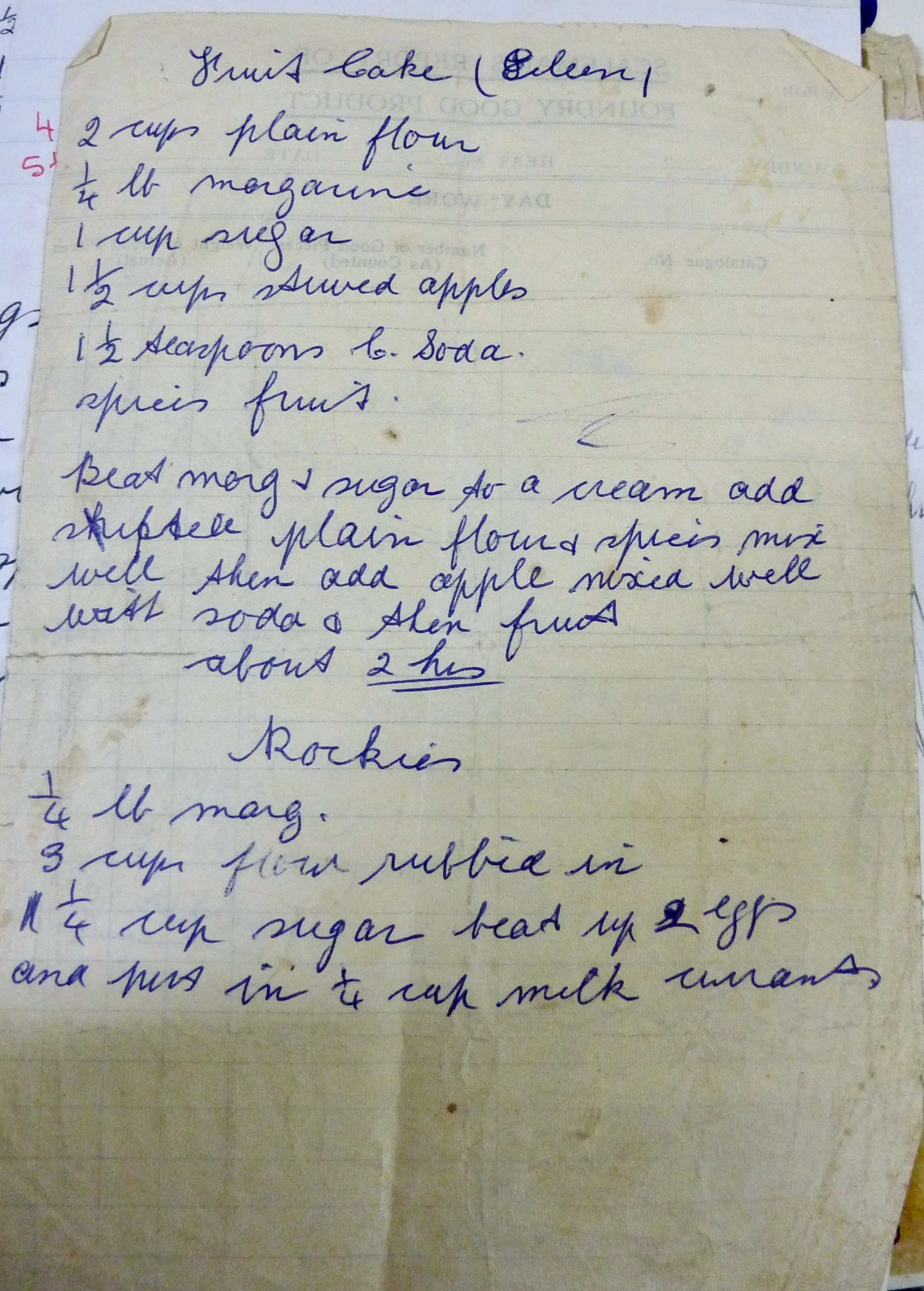 Old Recipes - Cakes