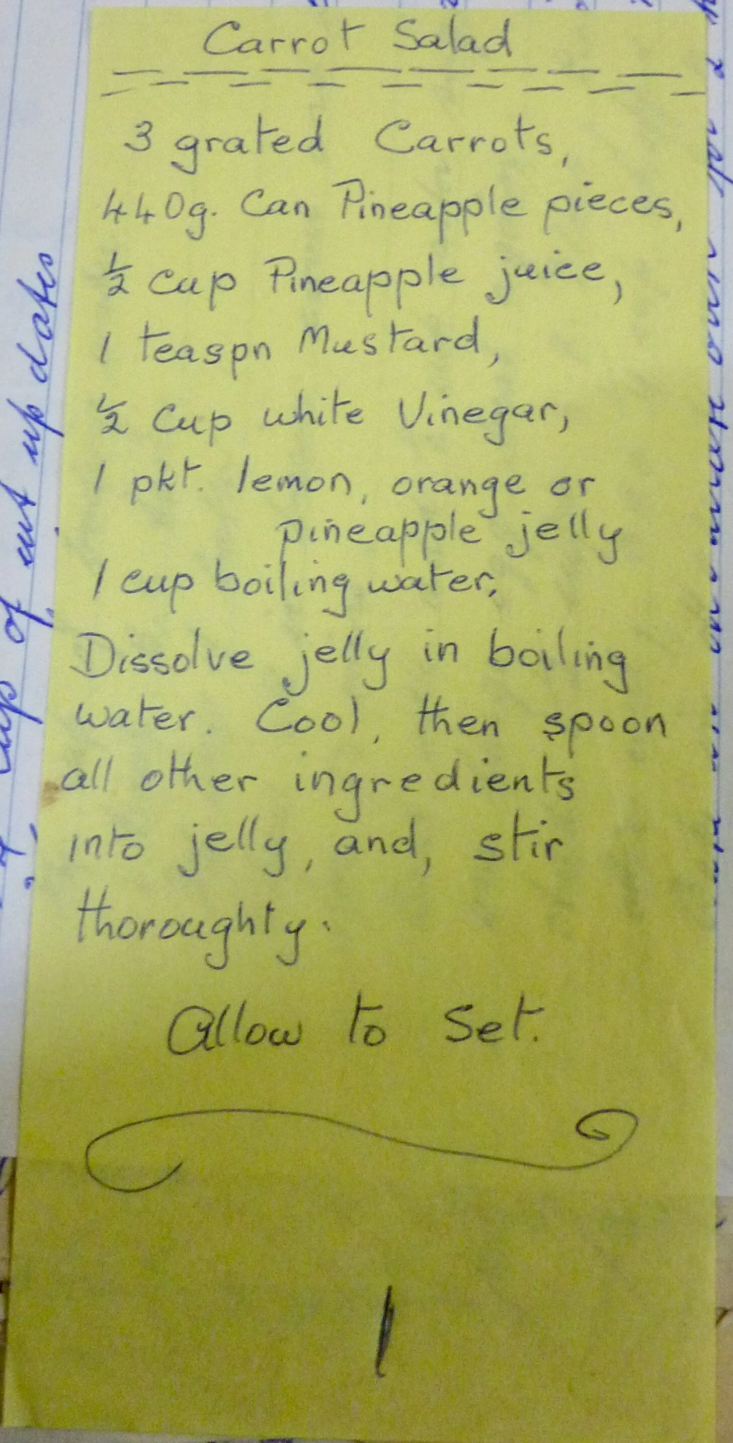 Old Recipes - Salads