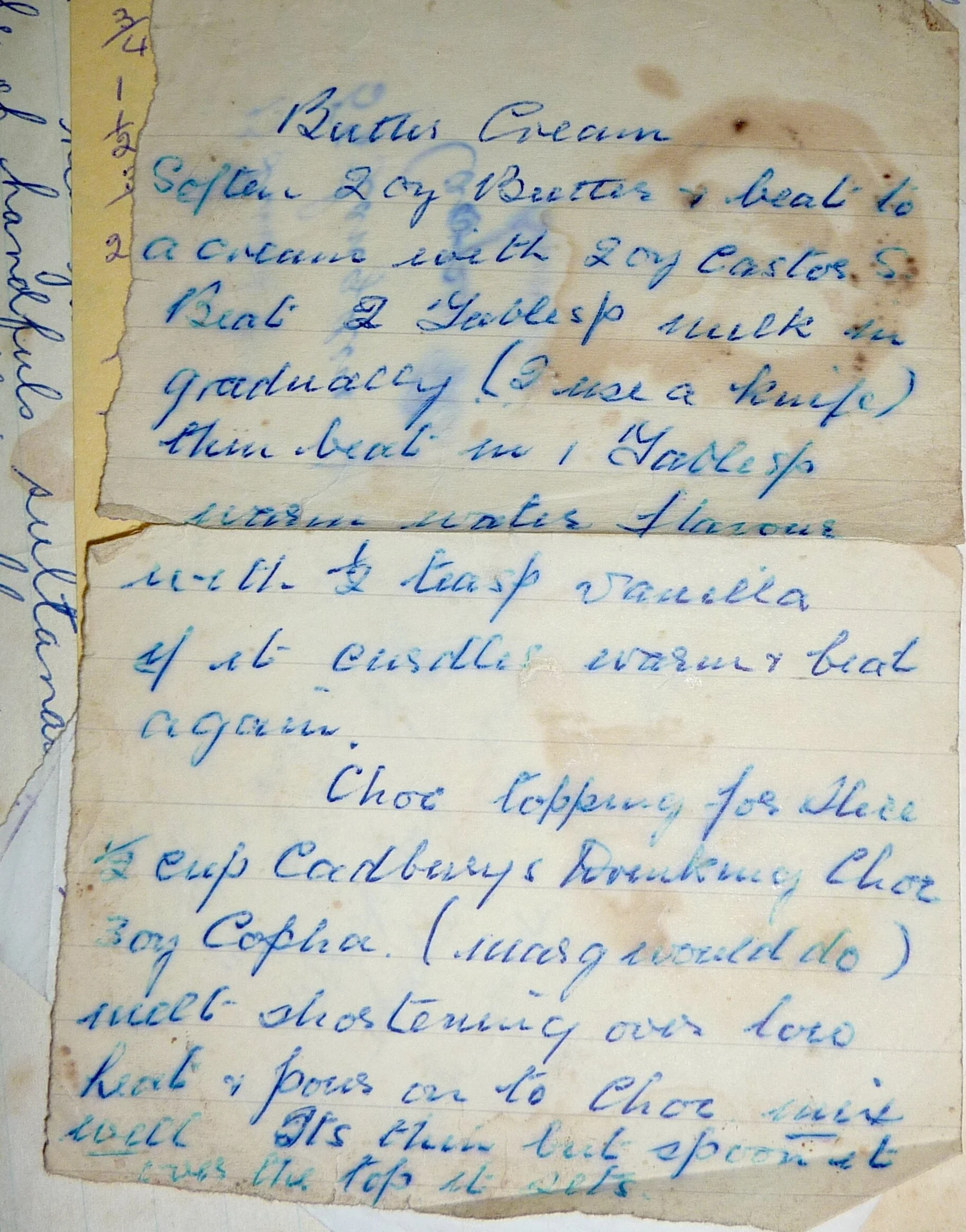 Old Recipes - Sweet Creams and Sauces