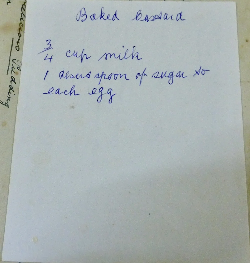 Baked custard