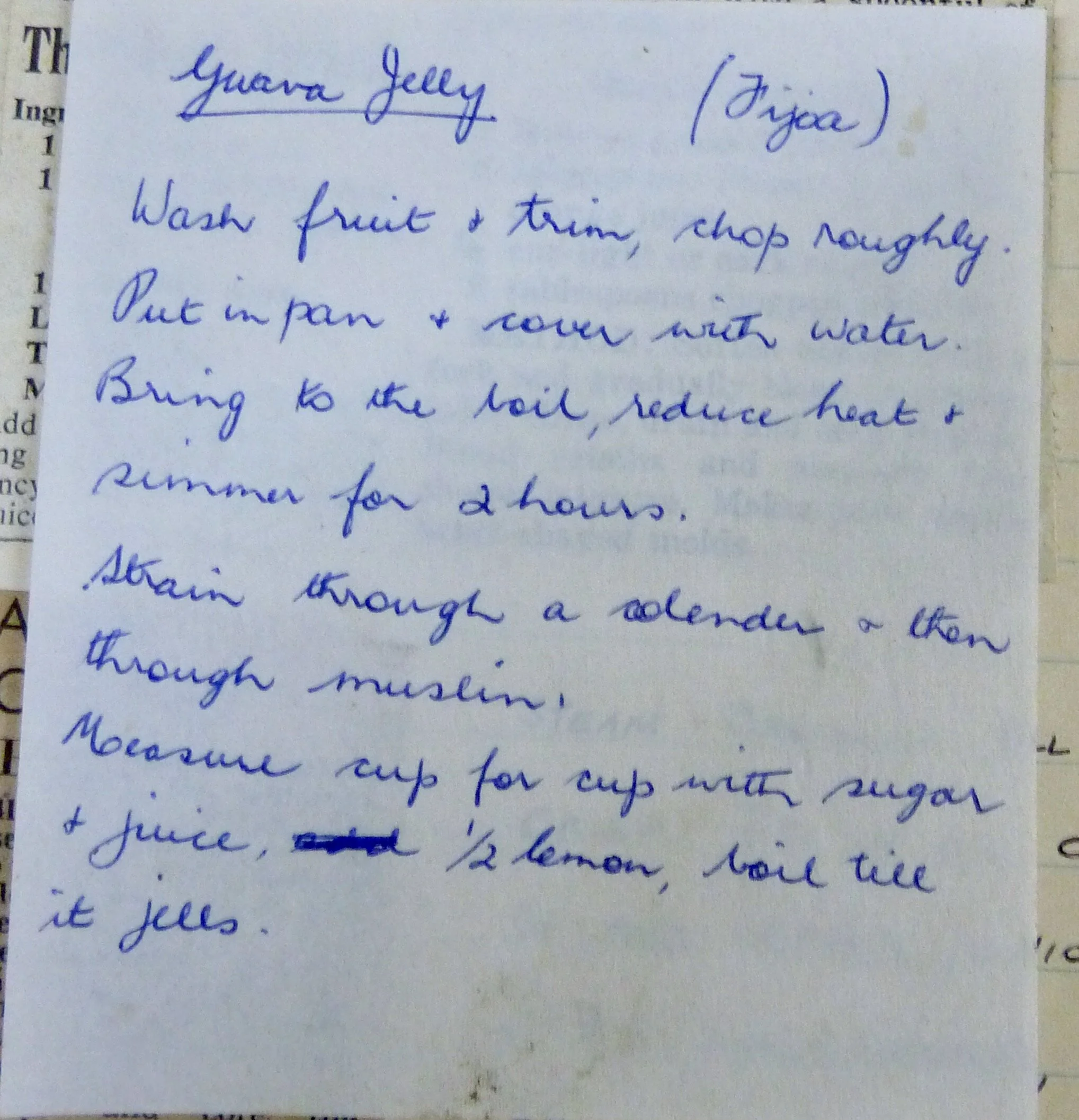 Old Recipes - Other Sweets