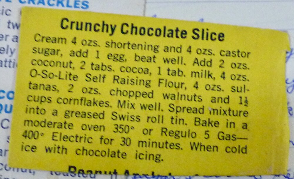 Crunchy Chocolate Slice