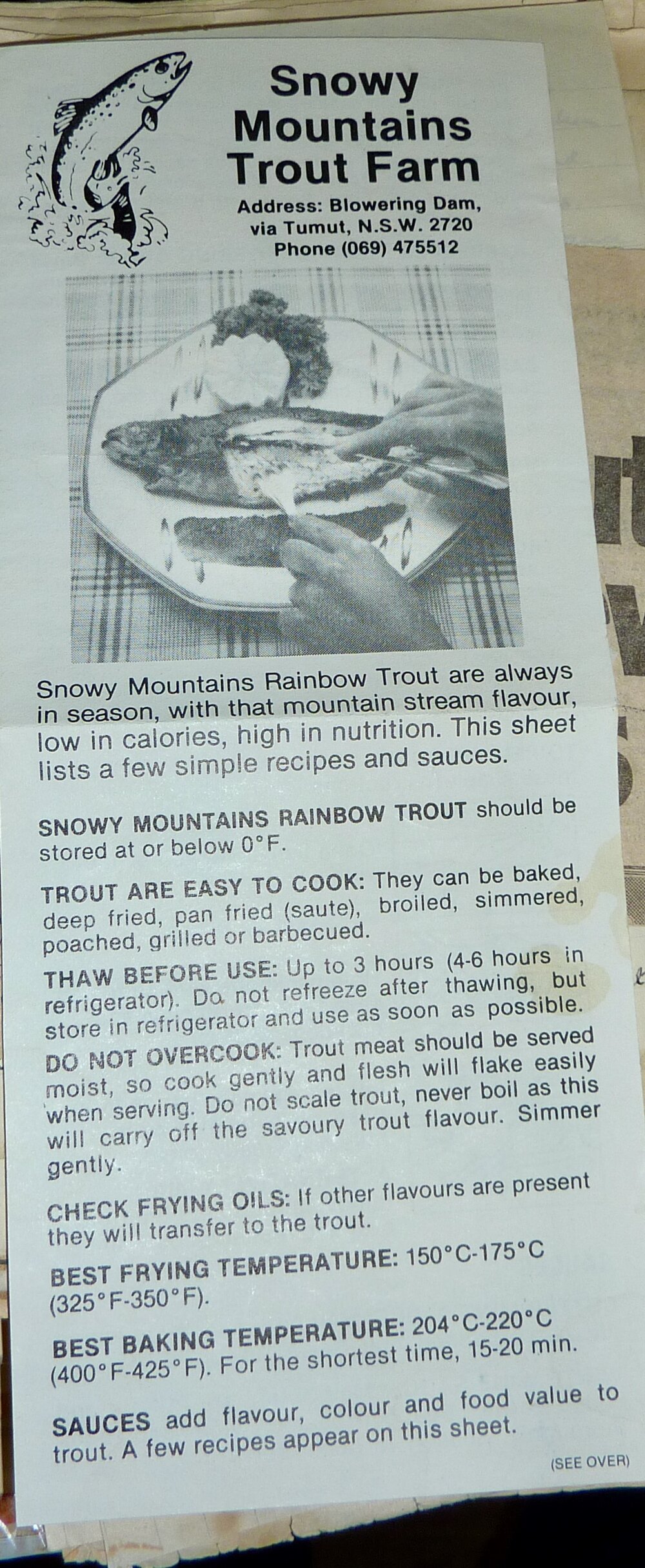 Snowy Mountains Trout Farm