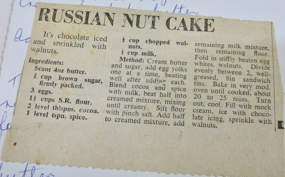 Russian Nut Cake