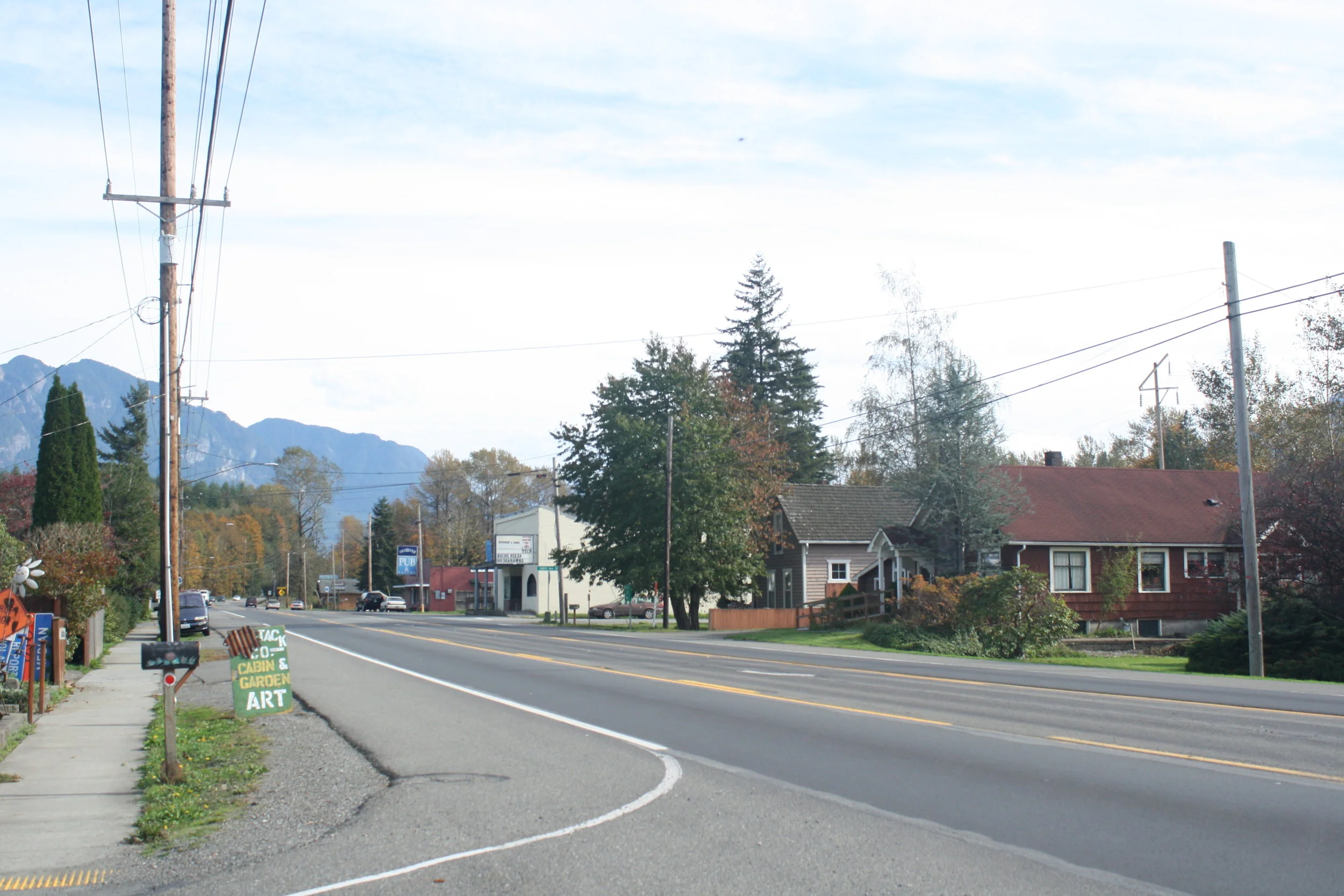 Unincorporated Snohomish County is predominantly rural, but includes some small towns.