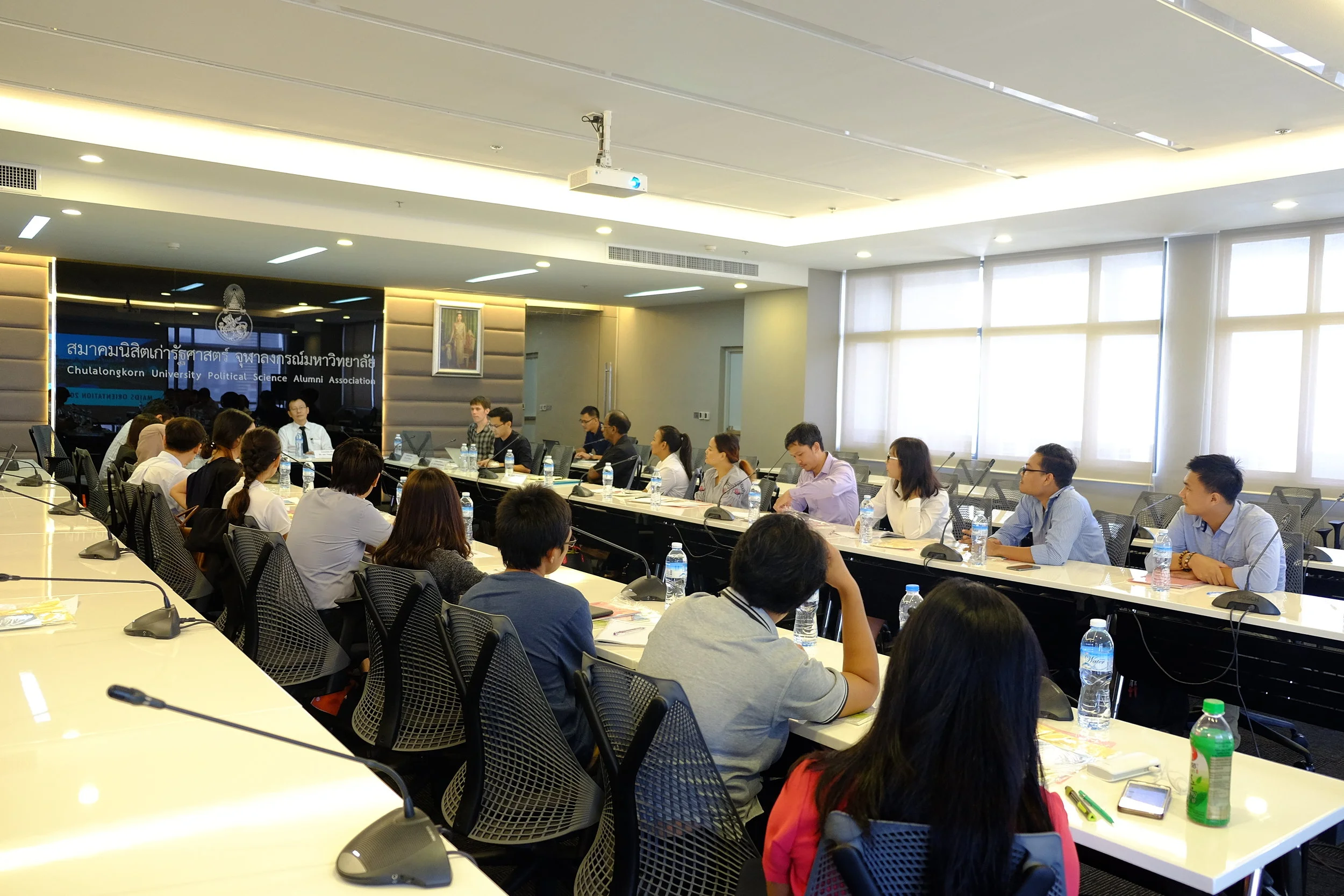 Associate Professor Dr. Ake Tangsupvattana, Dean of Faculty of Political Science, Chulalongkorn University gave the welcomeing speech to all new MAIDS Students class of 2017