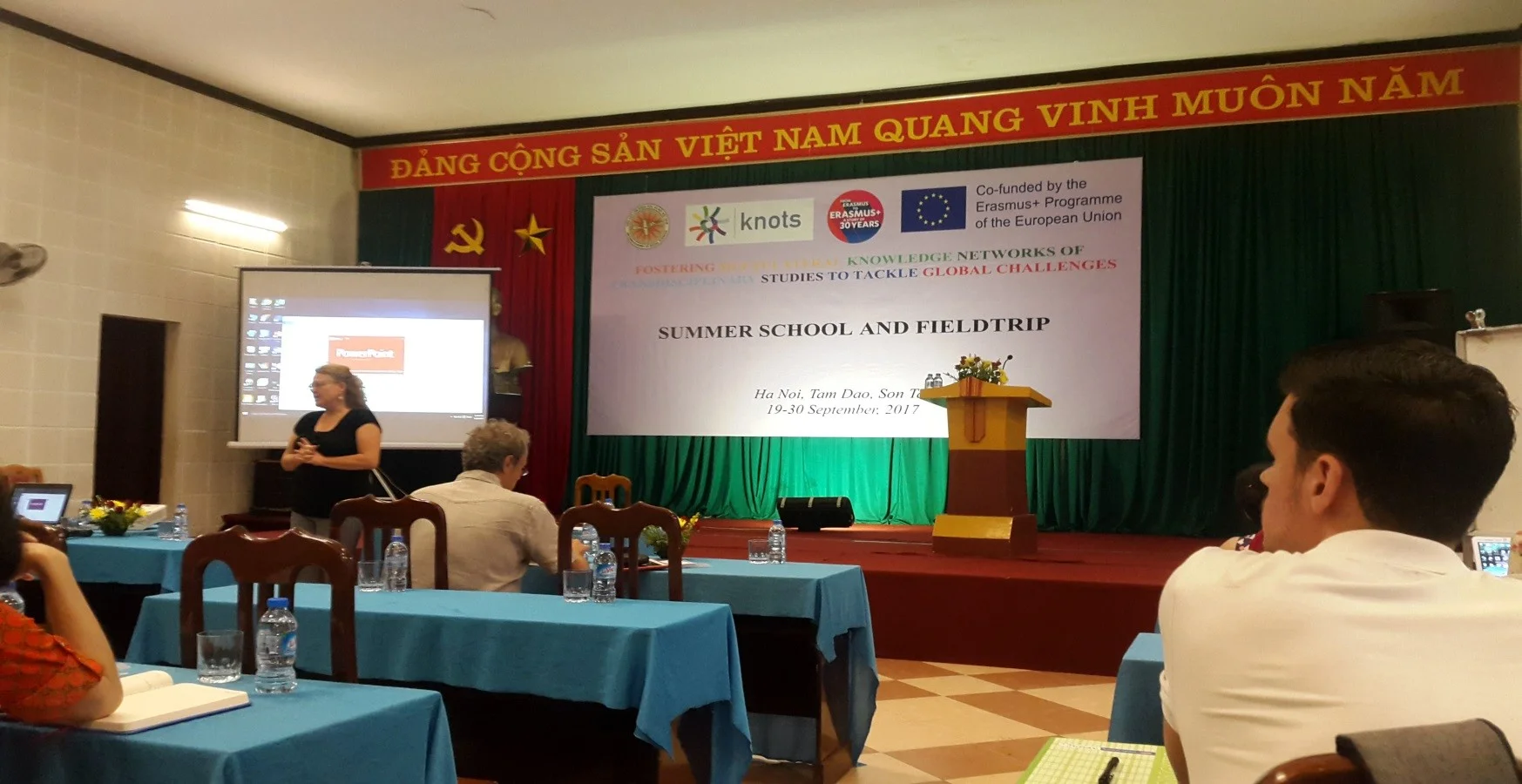 Photo 6: Petra Dannecker giving her presentation on Research Paradigm and Transdiciplinarity