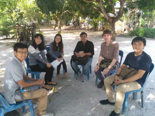 group 1 prepared their questions to the community member on industrialization and impacts to local livelihoods