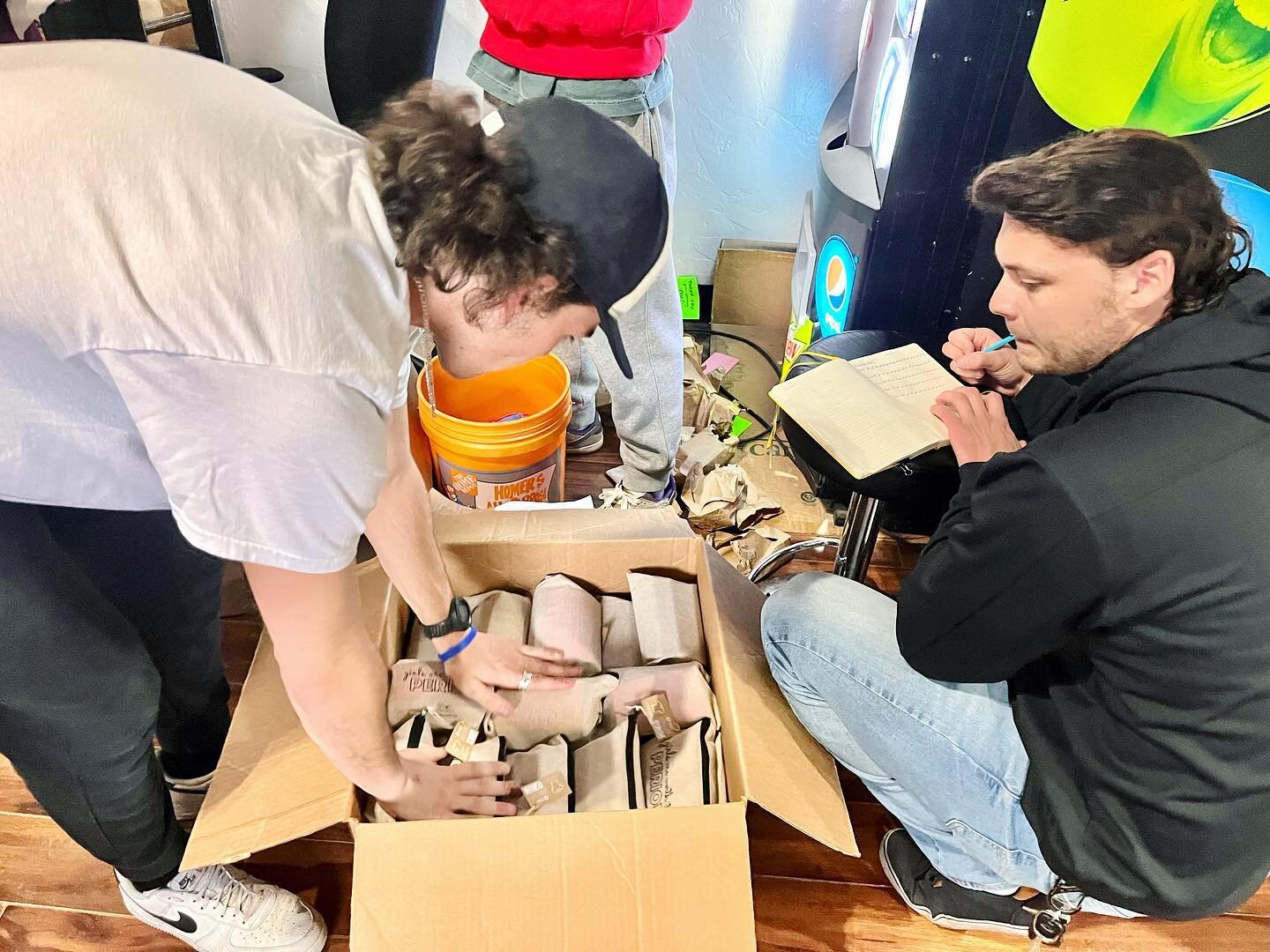 This week, we had help from our friends @sigmanu_uofu to package up over 500 period product kits to be sent out to people in need. What would&rsquo;ve taken us days, we were able to finish up in only an hour. Huge shoutout to all these guys for helpi