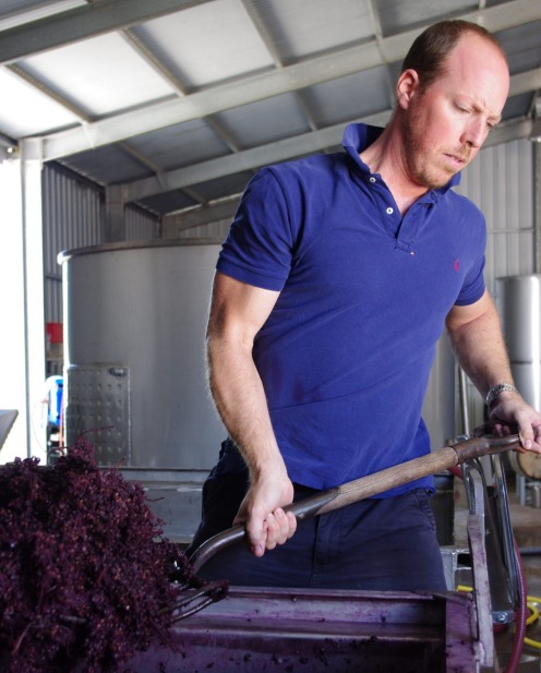 Winemaker Alex Head, at Head Wines in the Barossa.