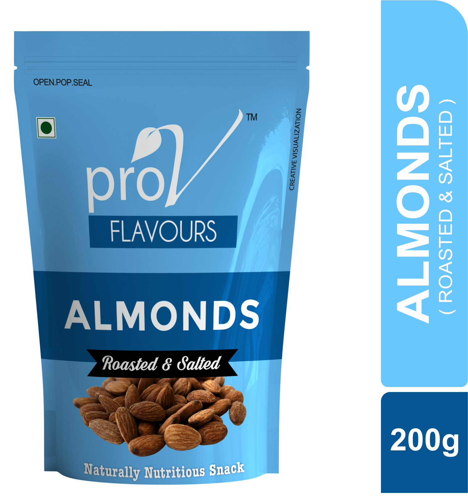 ProV Flavours - Almond Roasted & Salted 200g - Front3d.png