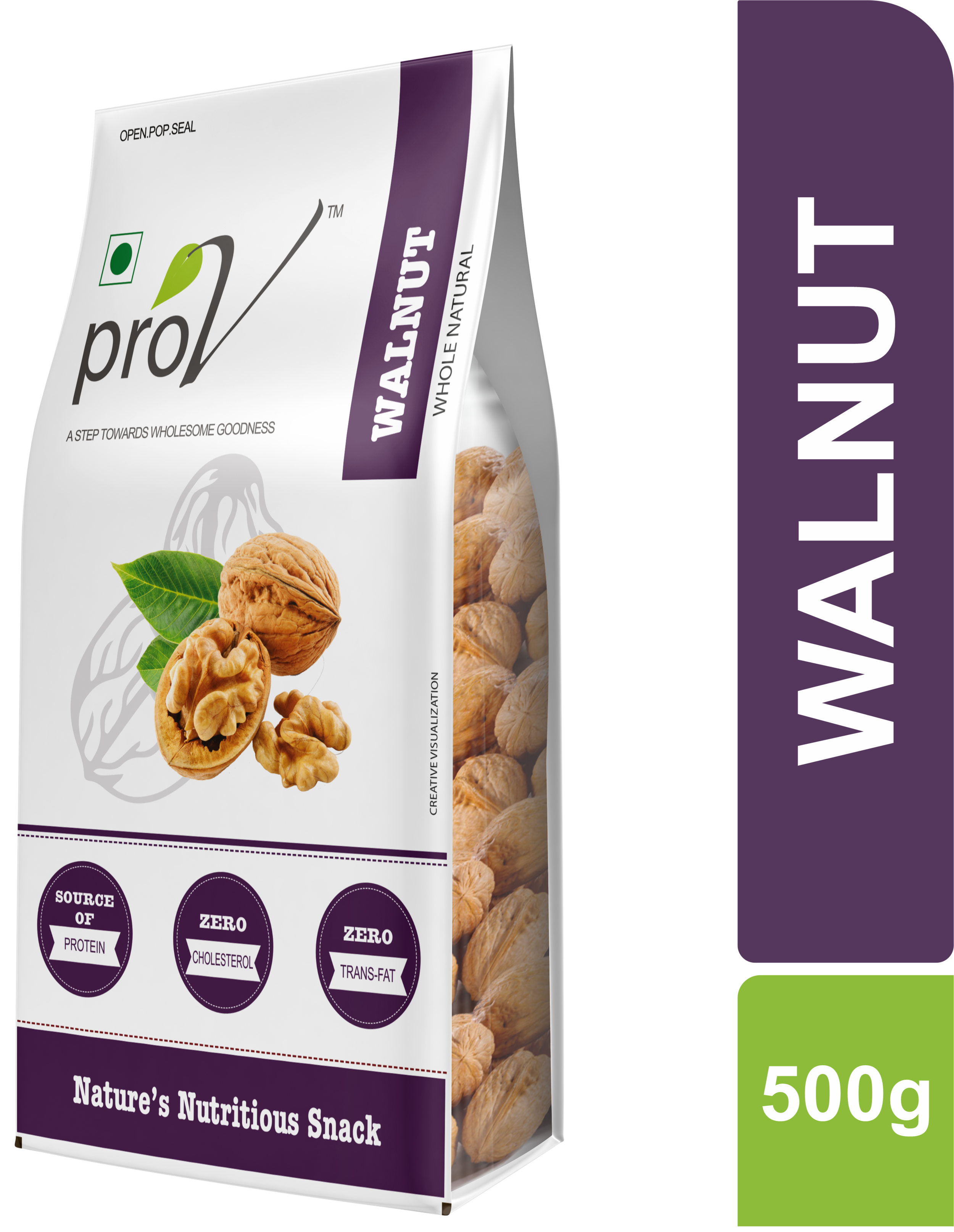 ProV Premium - Walnut Whole California 500g - Front3d.png
