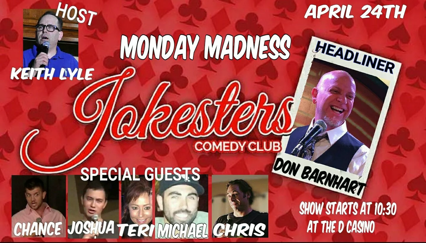 Monday Madness Comedy Showcase, Jokesters Comedy Club, the D, Downtown Las Vegas, NV