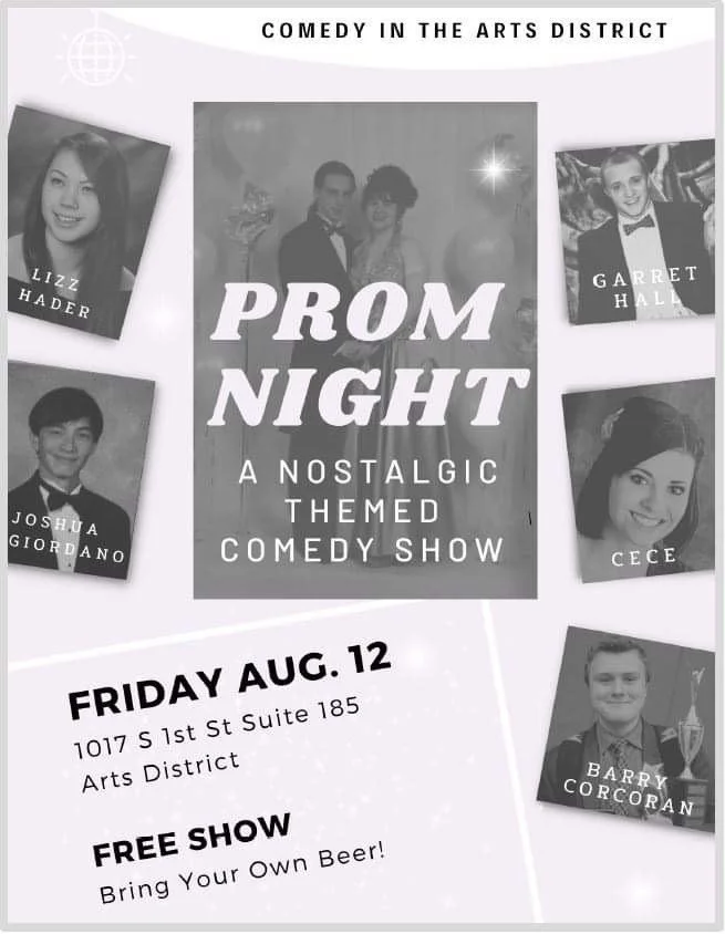 Prom Night Comedy Show, The Drawing Room, Arts District, Las Vegas