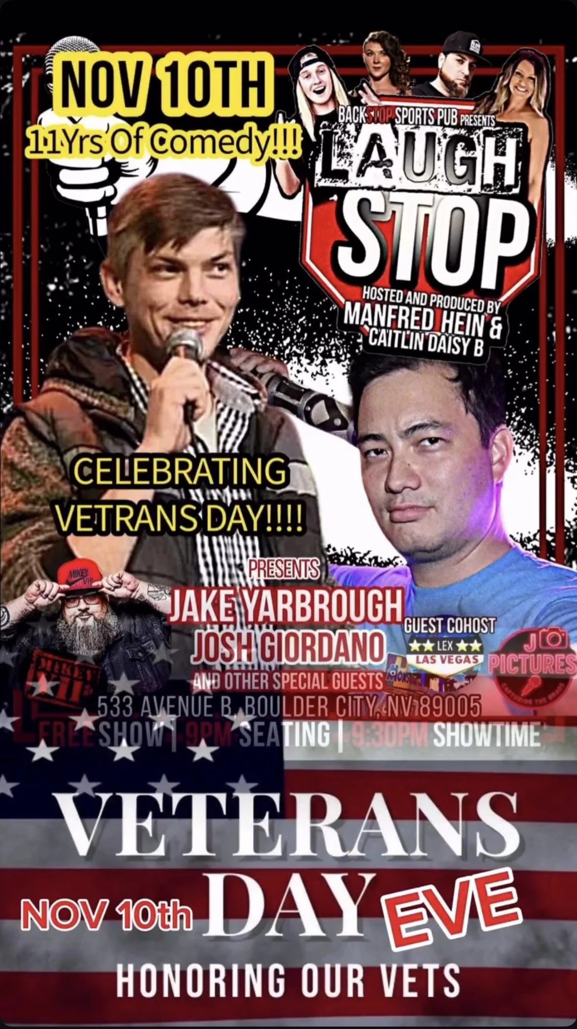 Veterans Day show at Backstop, Boulder City, NV